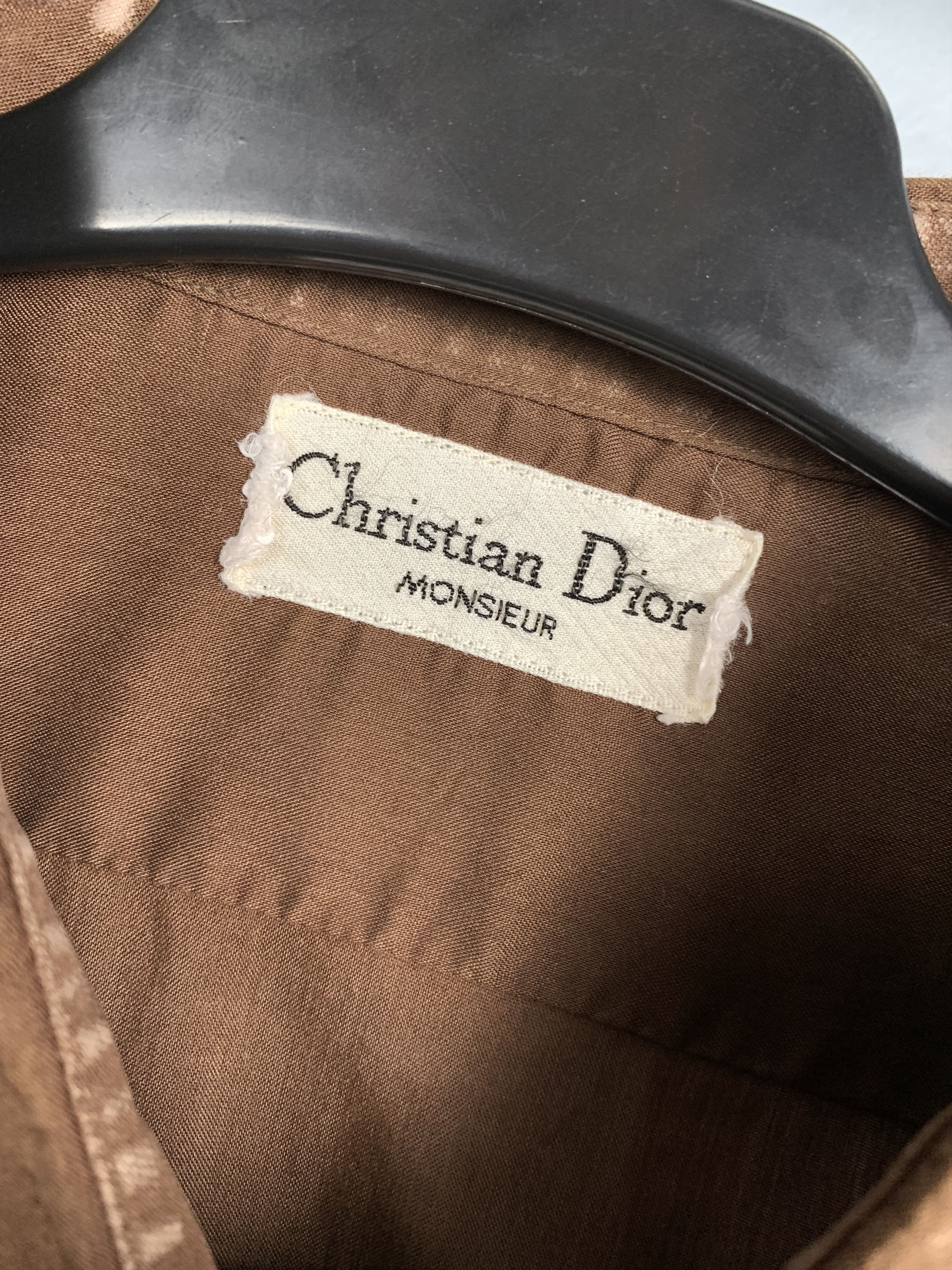 Christian Dior Monsieur × Dior × Vintage CHRISTIAN DIOR Mens Long Sleeve Shirt Size US L / EU 52-54 / 3 - 3 Thumbnail