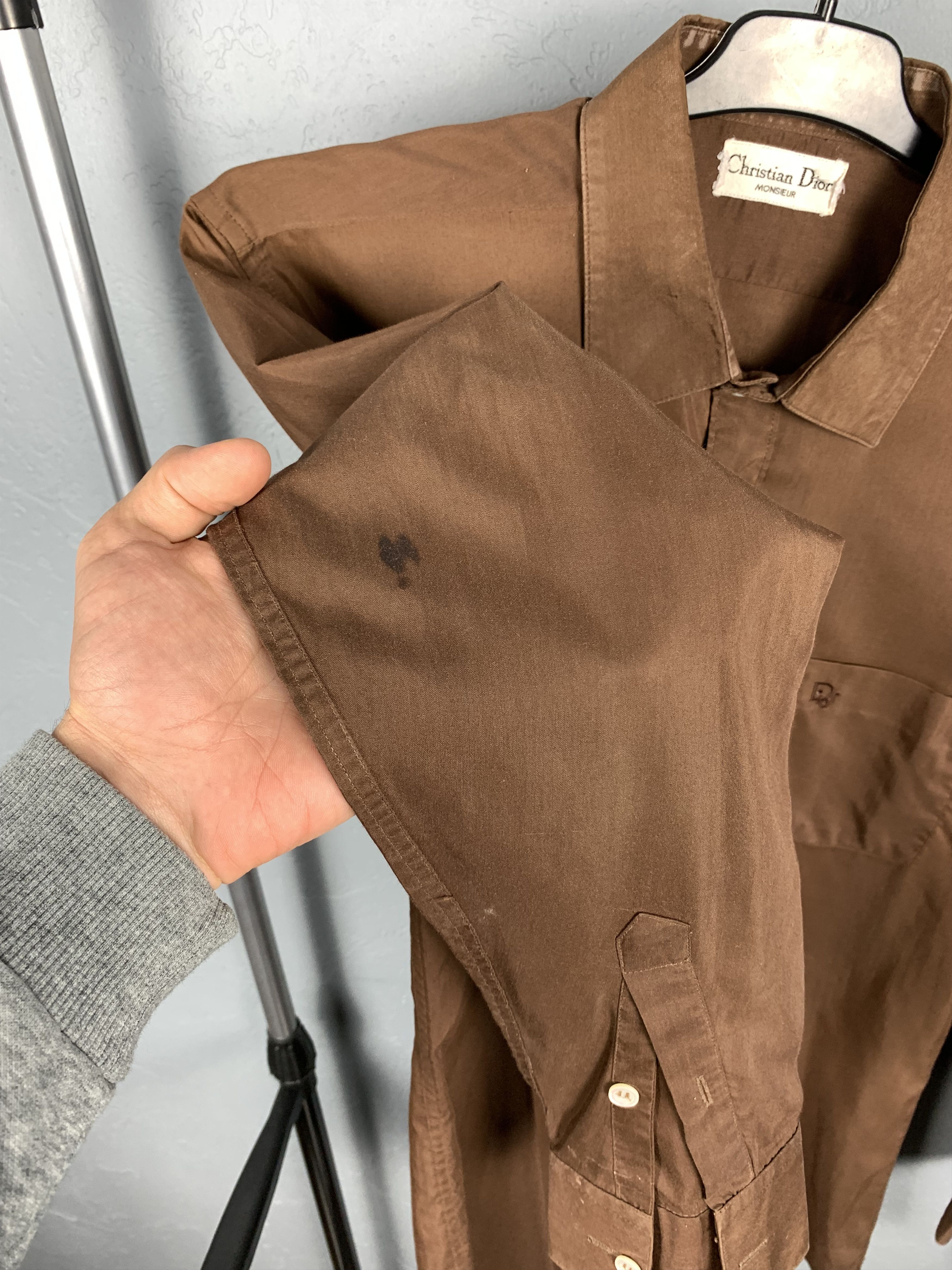 Christian Dior Monsieur × Dior × Vintage CHRISTIAN DIOR Mens Long Sleeve Shirt Size US L / EU 52-54 / 3 - 10 Thumbnail