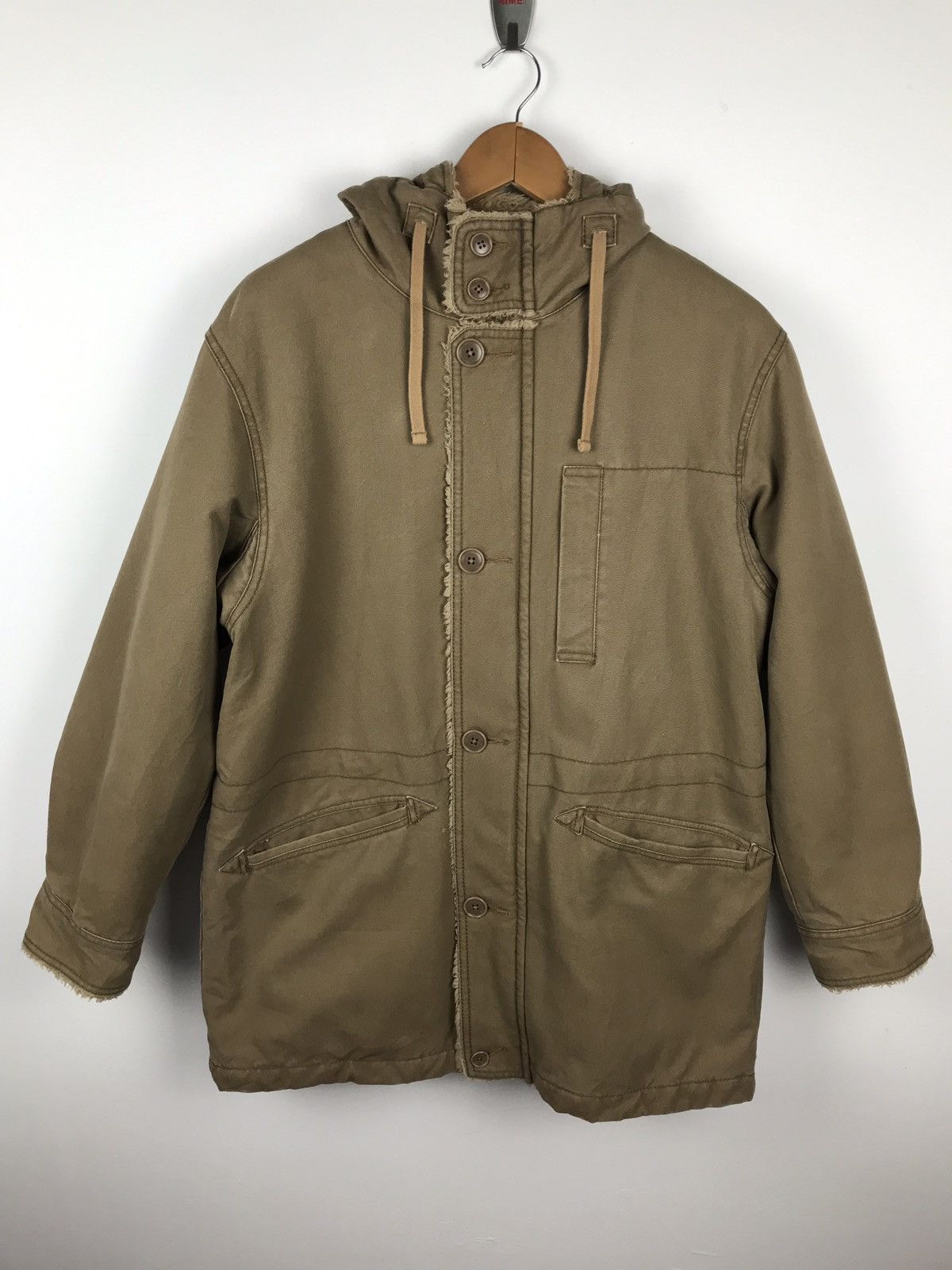 Vintage Uniqlo Long jacket Hoodie Nice Design