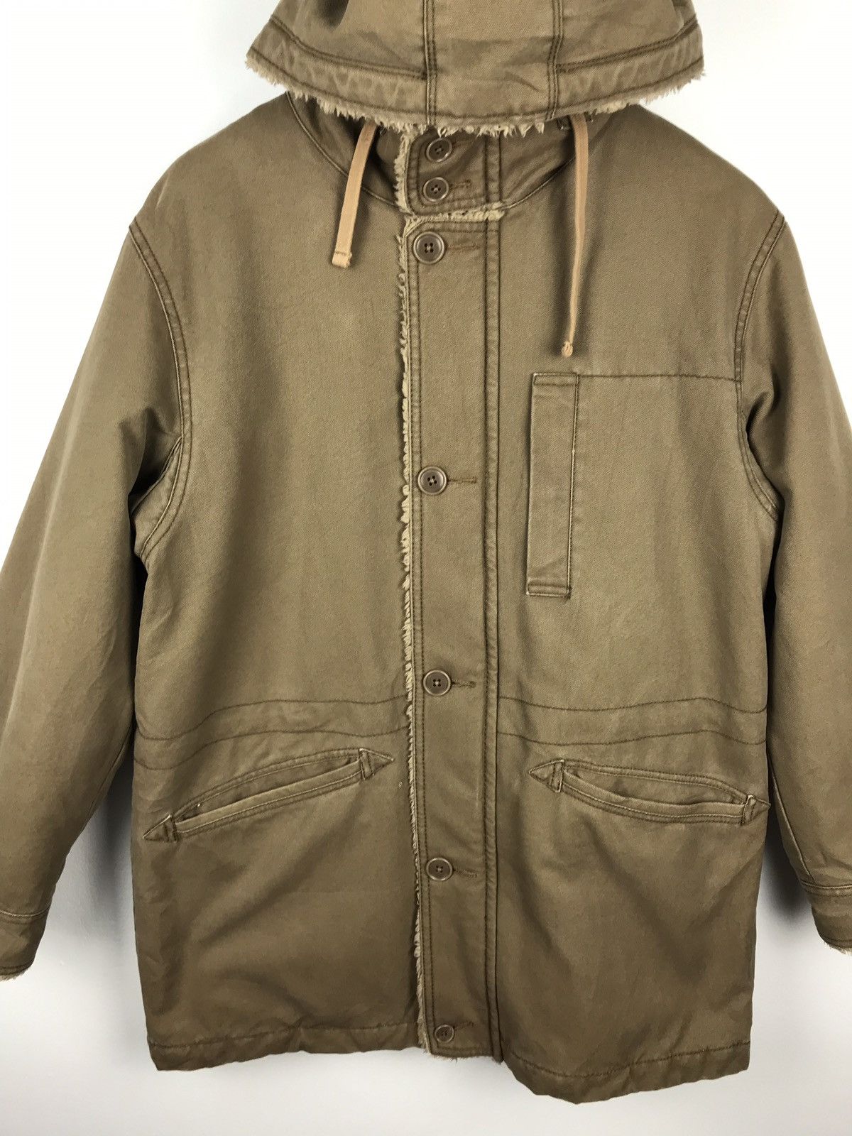 Japanese Brand × Uniqlo × Vintage Vintage Uniqlo Long jacket Hoodie Nice Design Size US S / EU 44-46 / 1 - 5 Thumbnail