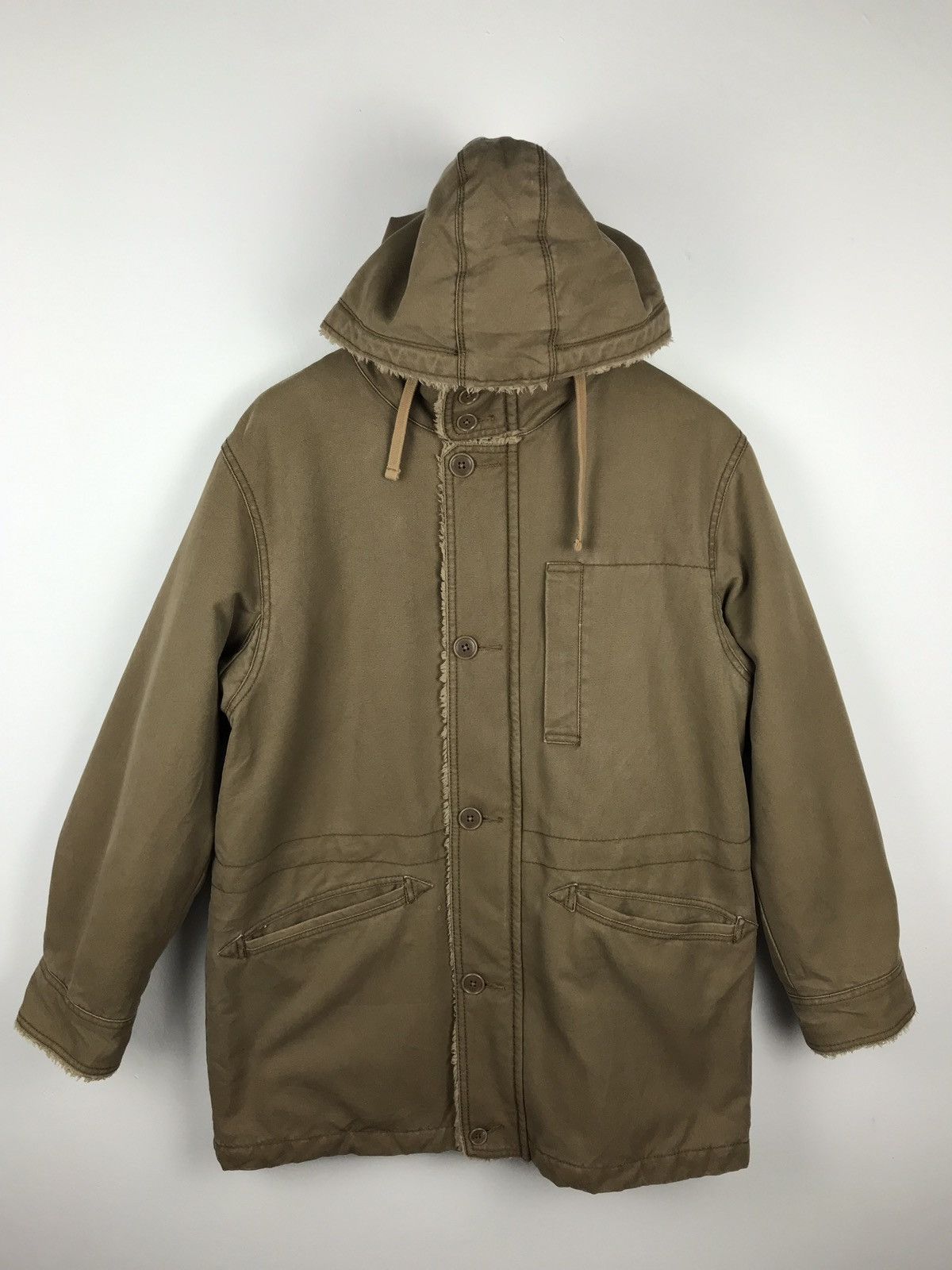 Japanese Brand × Uniqlo × Vintage Vintage Uniqlo Long jacket Hoodie Nice Design Size US S / EU 44-46 / 1 - 3 Thumbnail