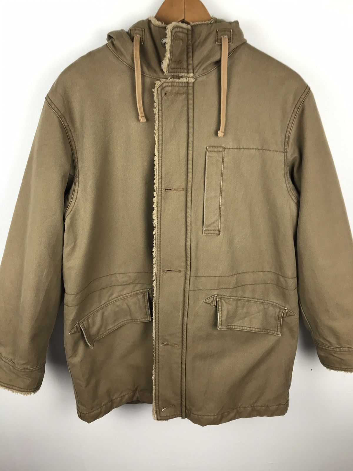 Japanese Brand × Uniqlo × Vintage Vintage Uniqlo Long jacket Hoodie Nice Design Size US S / EU 44-46 / 1 - 7 Thumbnail
