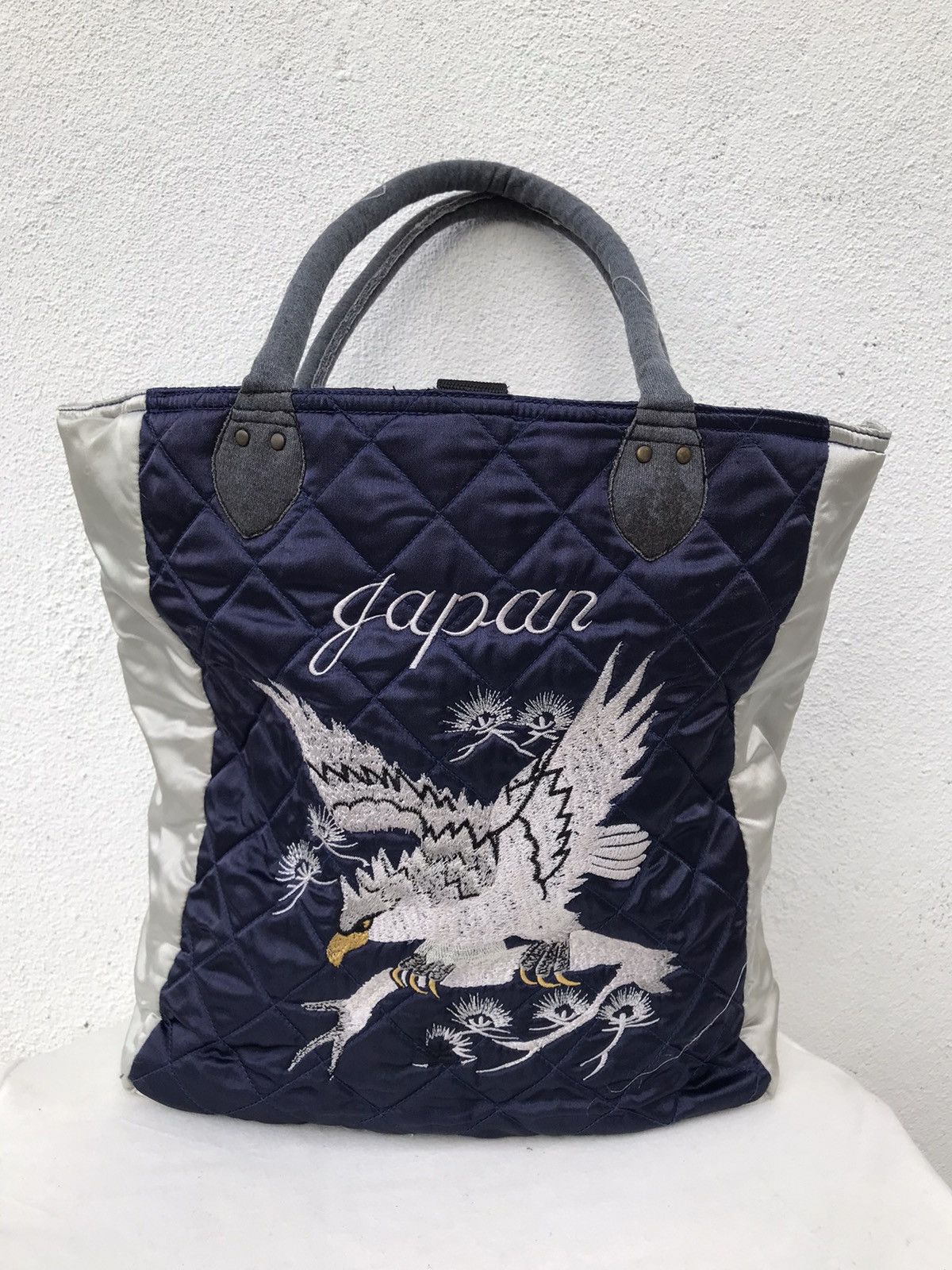 Japanese Brand Sukajan Eagle Totebag Embroidery Logo Size ONE SIZE - 3 Thumbnail
