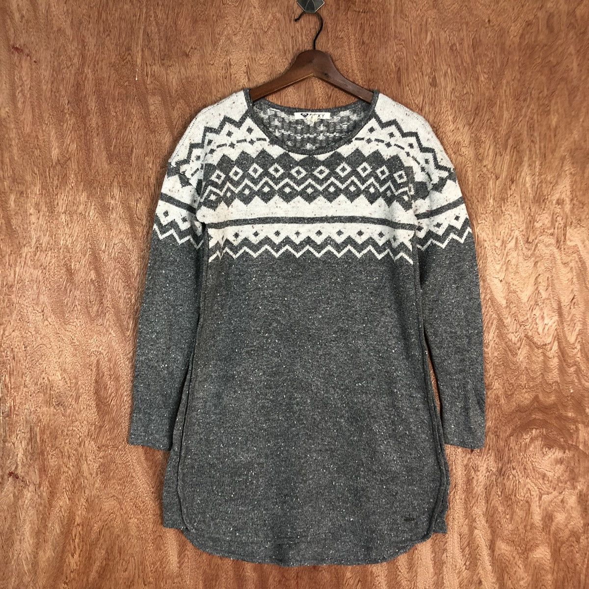 Homespun Knitwear DL Roxy Navajo Grey long Knitwear #c734 Size US S / EU 44-46 / 1 - 3 Thumbnail