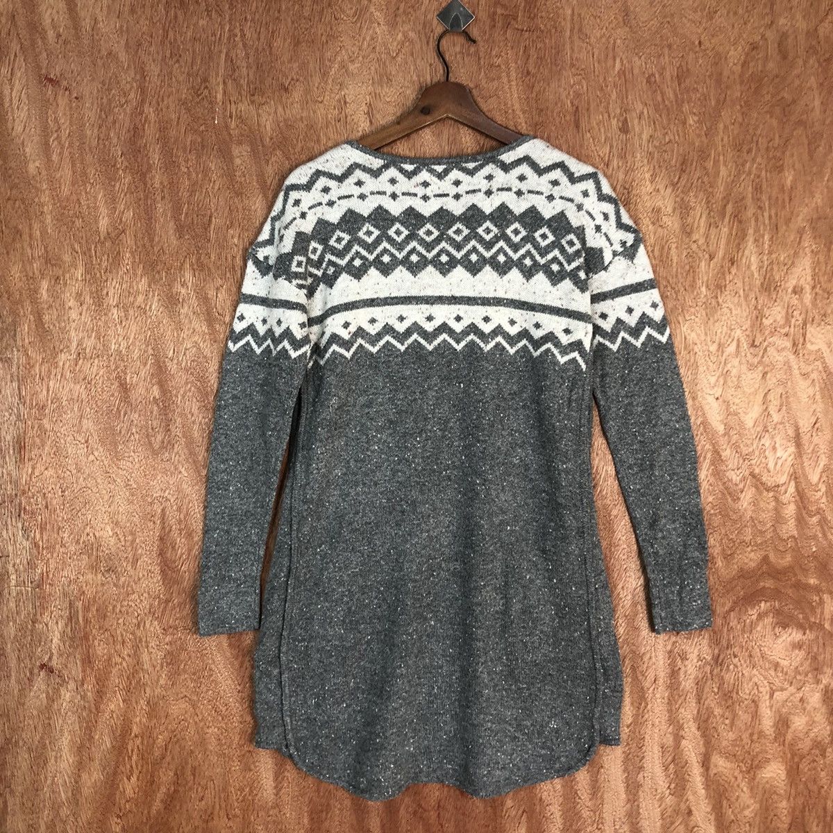 Homespun Knitwear DL Roxy Navajo Grey long Knitwear #c734 Size US S / EU 44-46 / 1 - 13 Thumbnail
