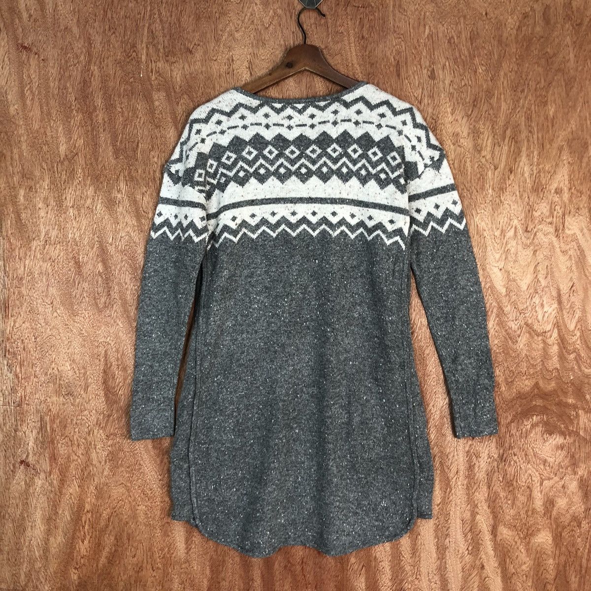 Homespun Knitwear DL Roxy Navajo Grey long Knitwear #c734 Size US S / EU 44-46 / 1 - 11 Thumbnail