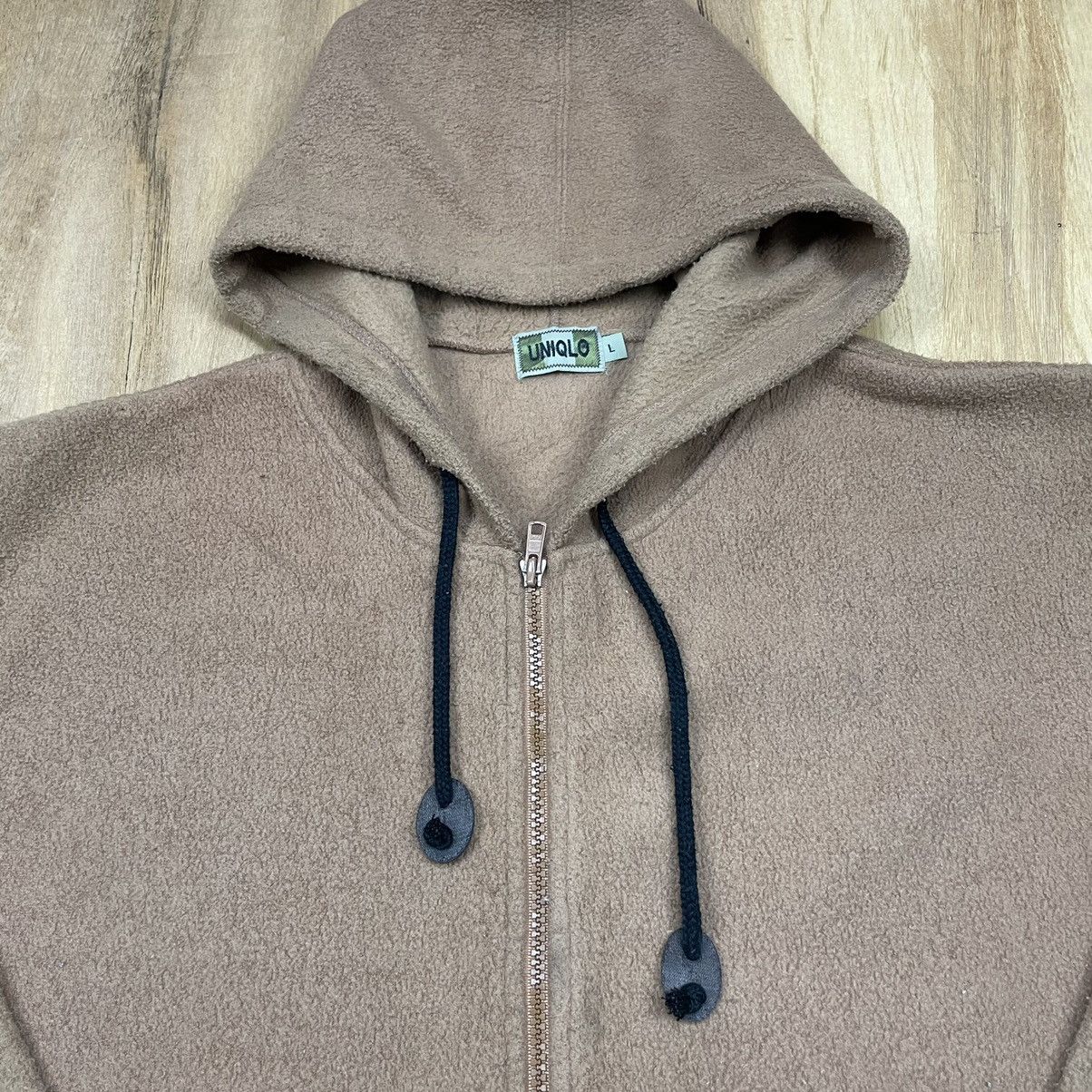 Japanese Brand × Uniqlo Vintage Uniqlo Fleece Hoodie Zipper Jacket Size US L / EU 52-54 / 3 - 2 Thumbnail