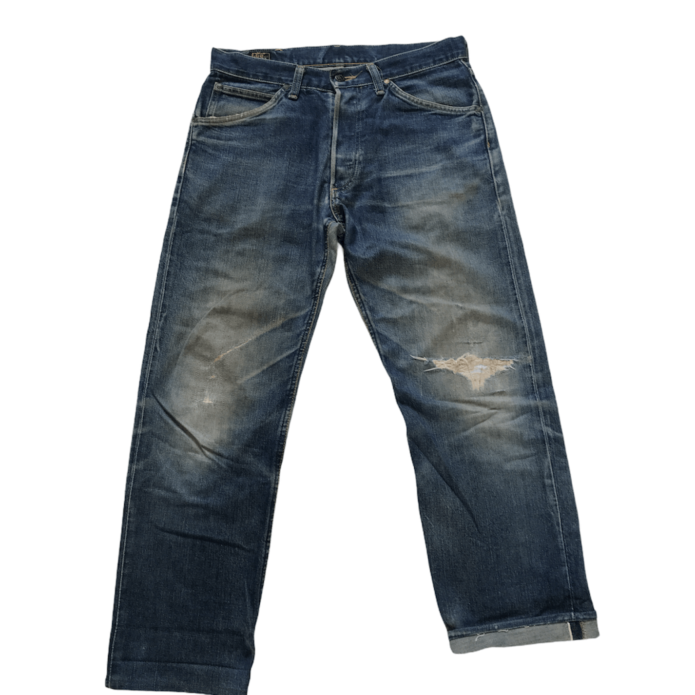 Lee × Vintage Vintage Distressed Lee Jeans Size US 33 - 1 Thumbnail