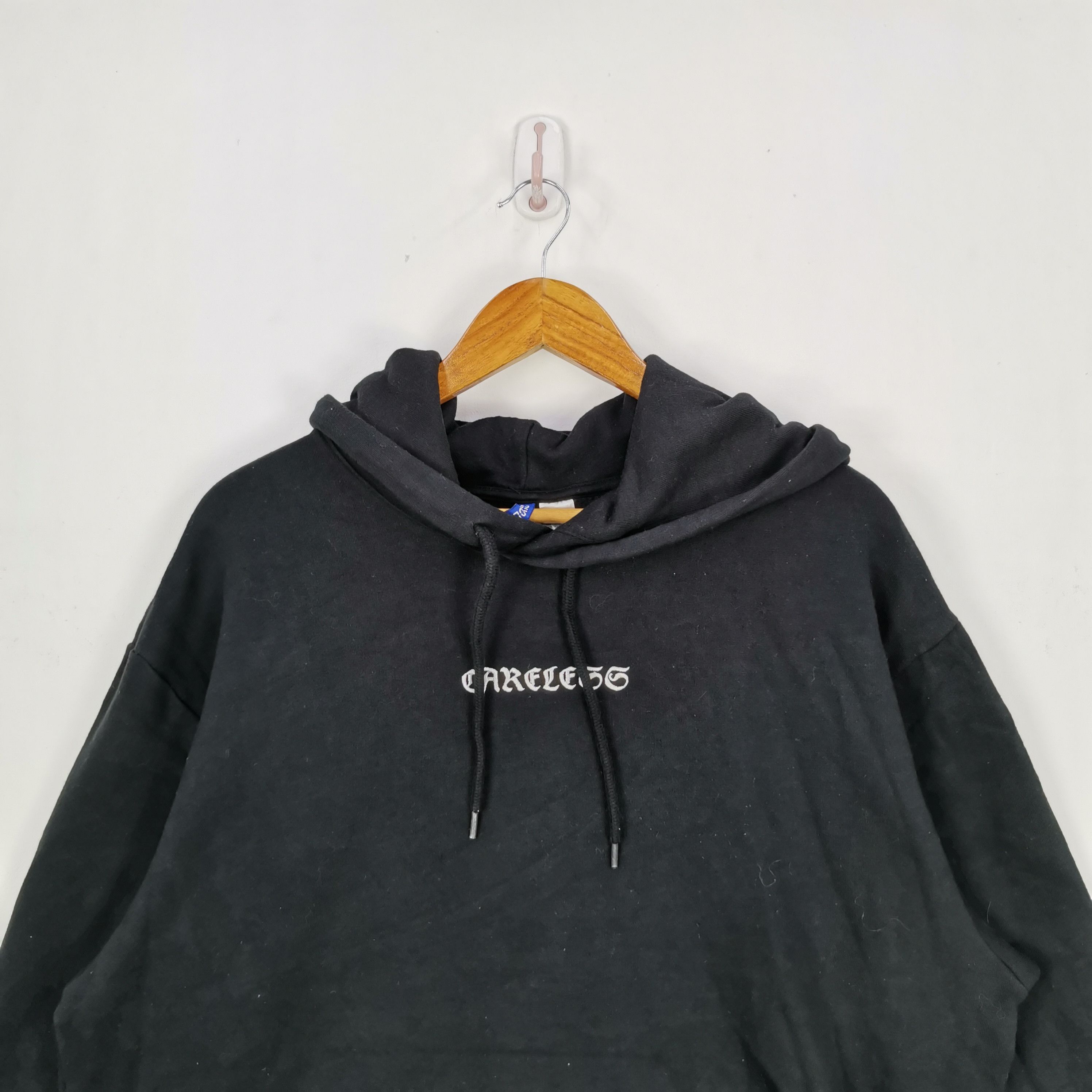 Japanese Brand × Vintage Vintage Careless Hoodie Sweater Embroider Bear | BS18858. Size US XL / EU 56 / 4 - 4 Thumbnail