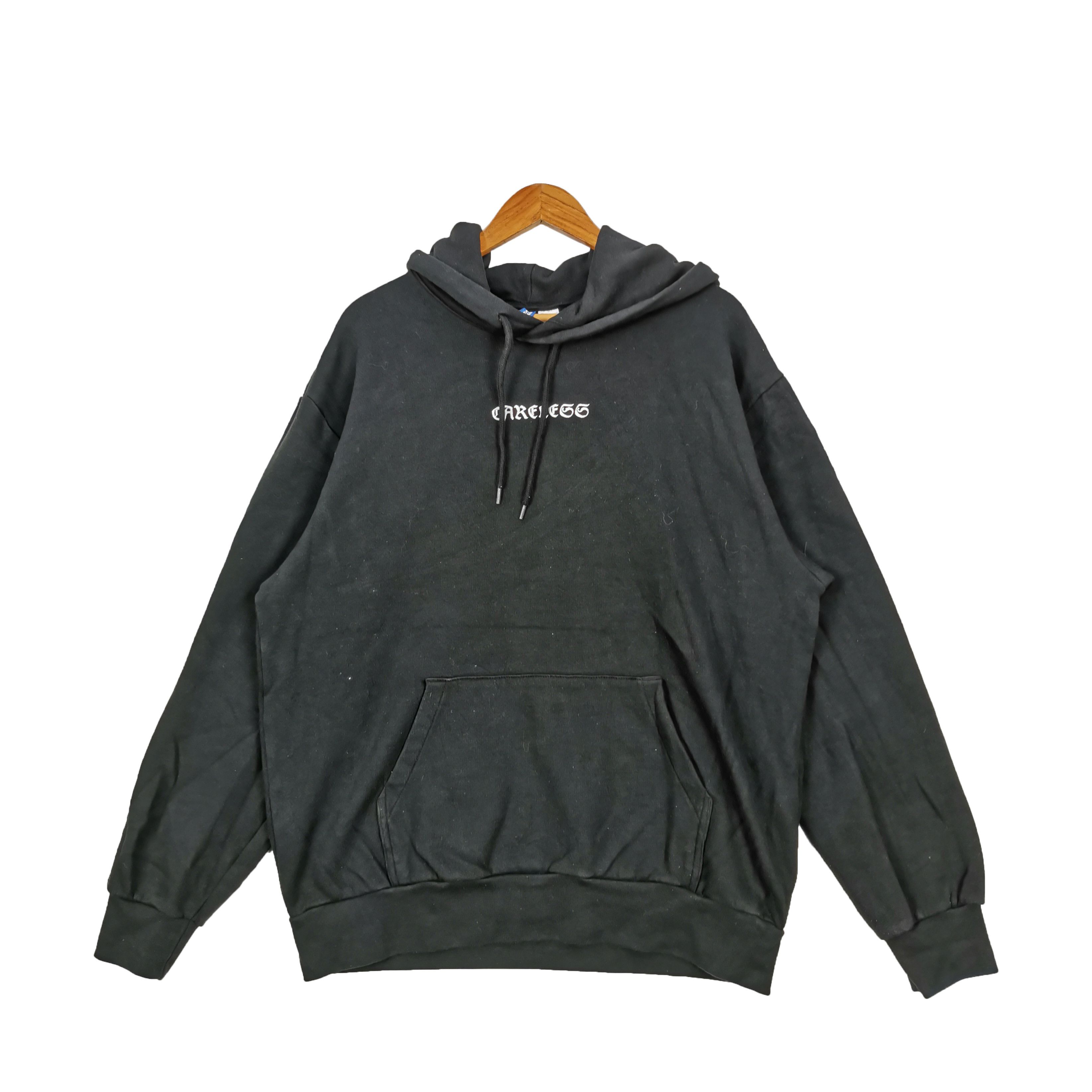 Japanese Brand × Vintage Vintage Careless Hoodie Sweater Embroider Bear | BS18858. Size US XL / EU 56 / 4 - 3 Thumbnail