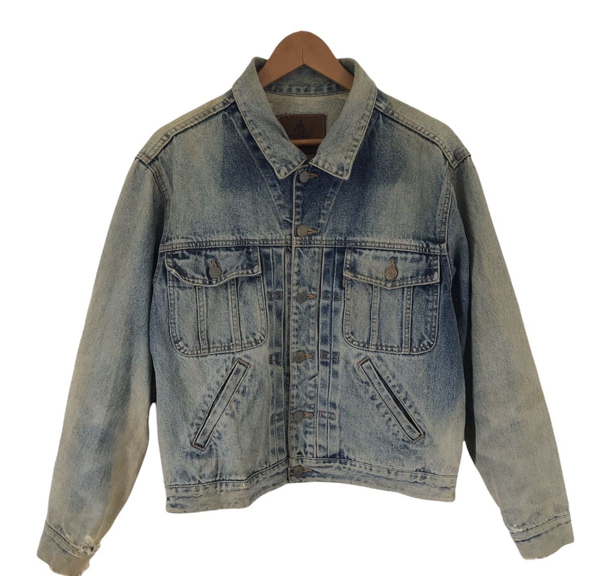 Vintage Vintage Elvis Presley Distressed Denim Jacket Size US M / EU 48-50 / 2 - 1 Thumbnail