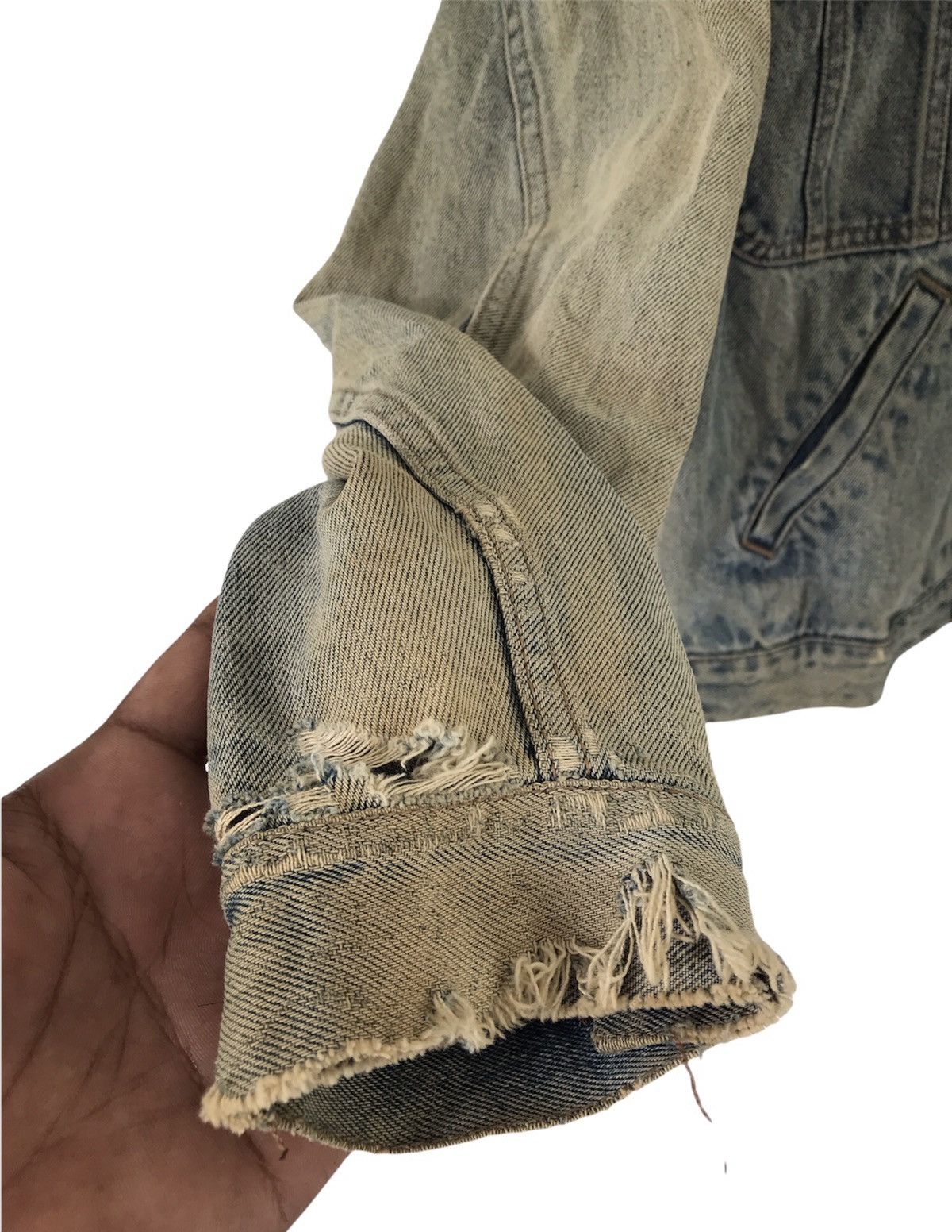 Vintage Vintage Elvis Presley Distressed Denim Jacket Size US M / EU 48-50 / 2 - 9 Thumbnail