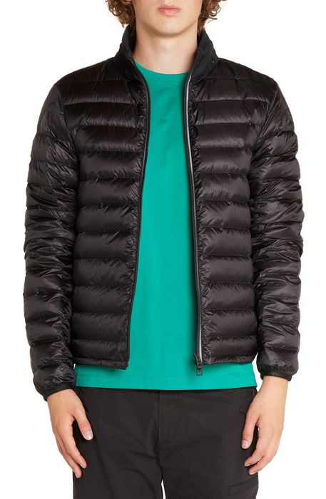 Moncler MONCLER Laurence black quilted down hooded puffer jacket 2