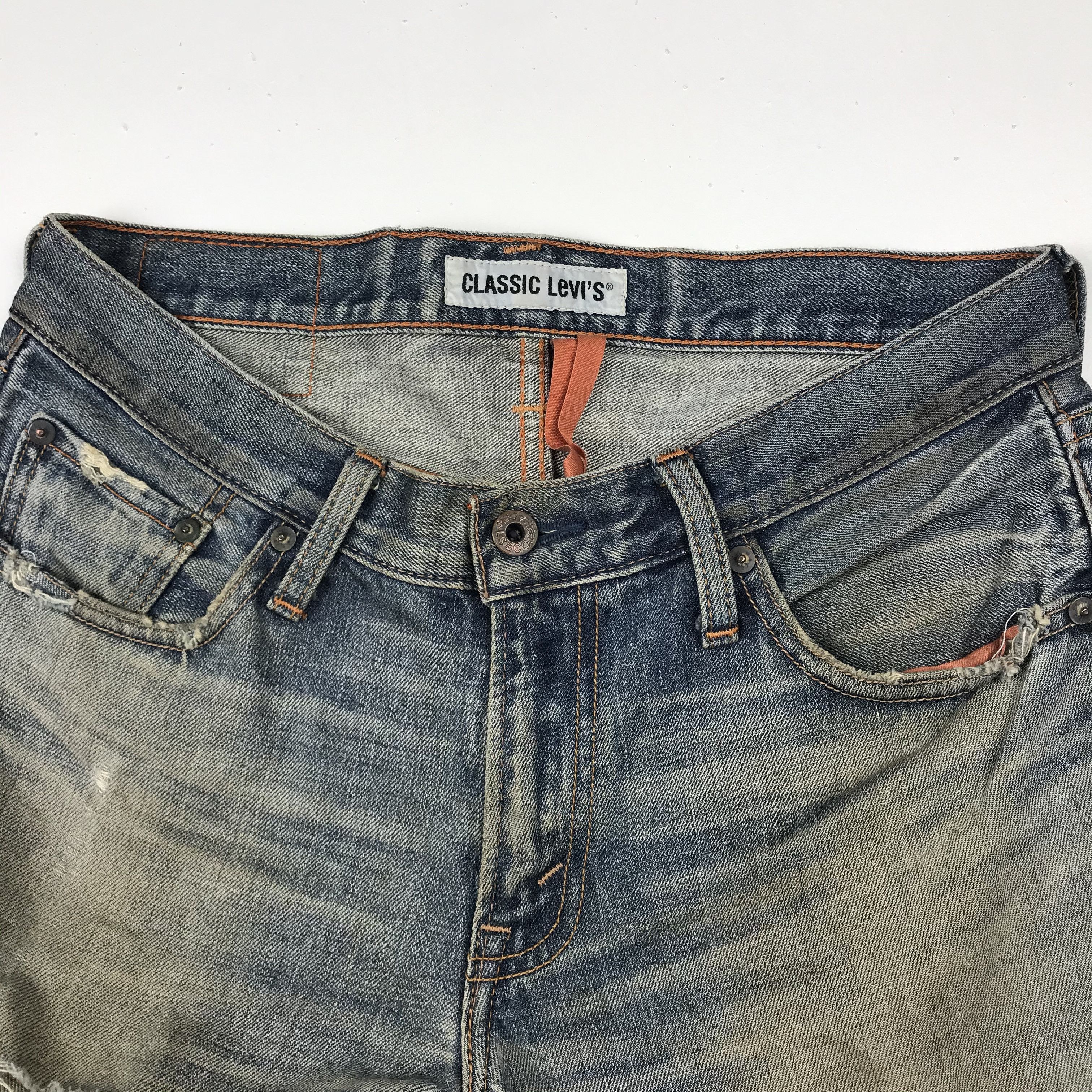 Levi's Vintage Clothing × Vintage vintage levis 502 distress denim nice design Size US 32 / EU 48 - 6 Thumbnail