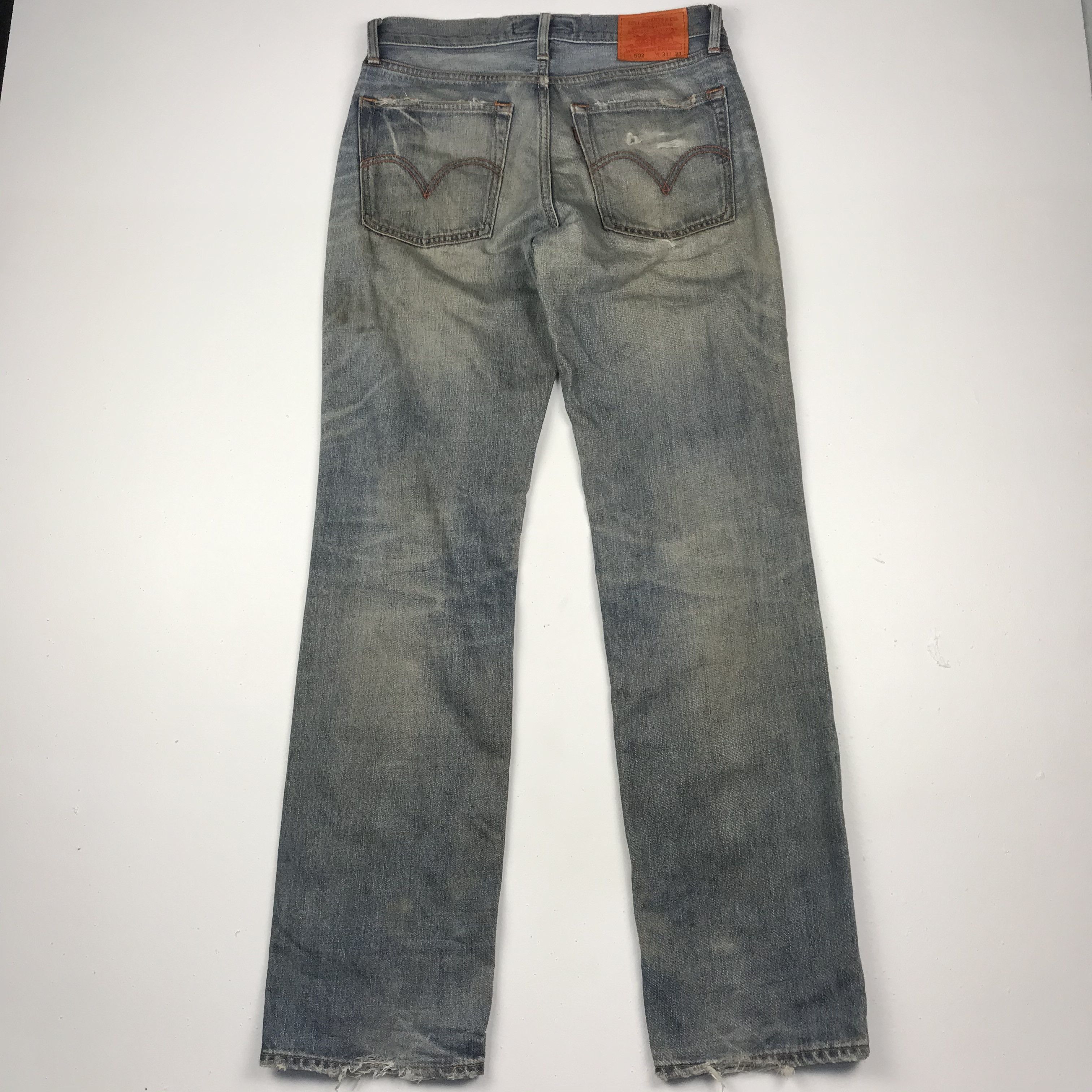 Levi's Vintage Clothing × Vintage vintage levis 502 distress denim nice design Size US 32 / EU 48 - 4 Thumbnail