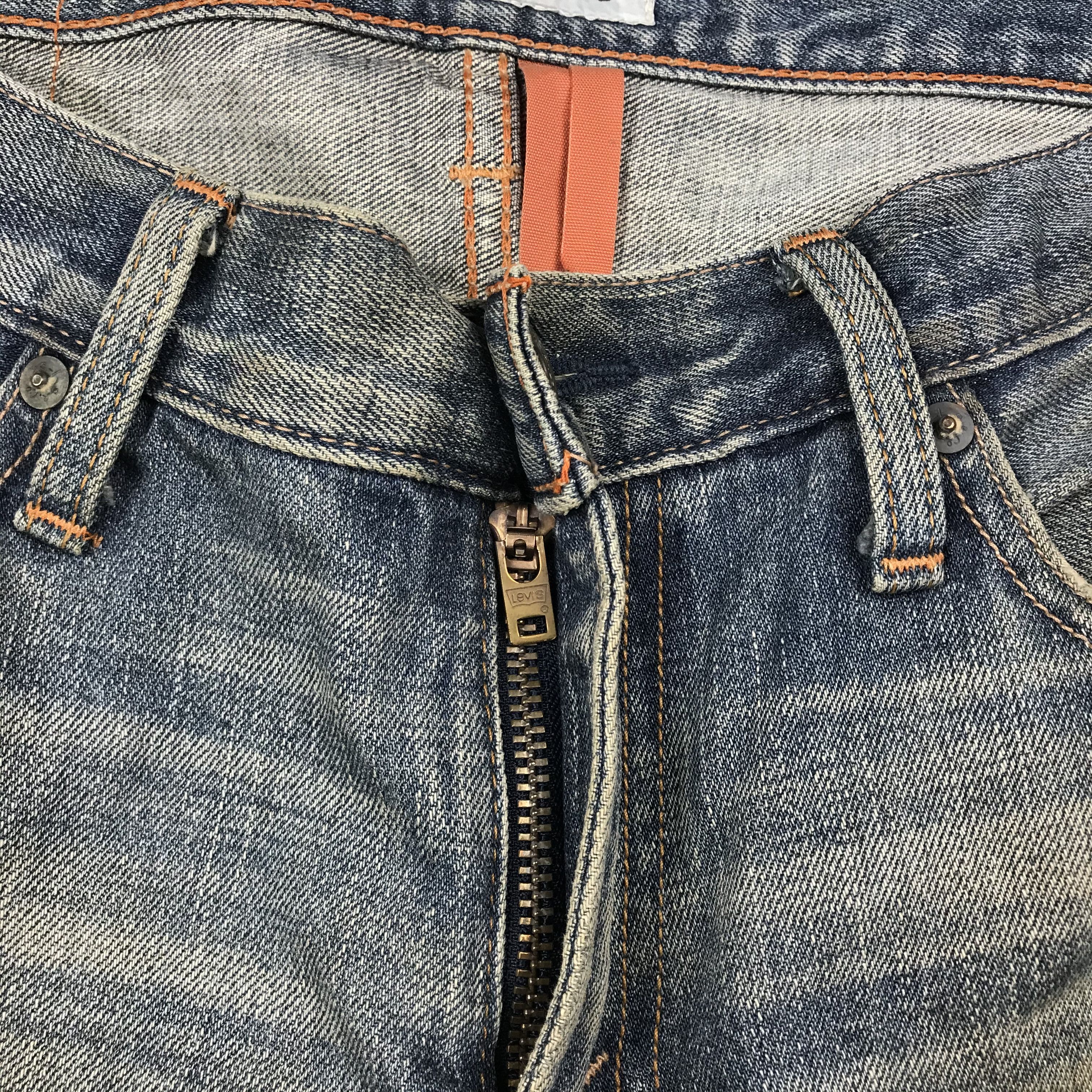 Levi's Vintage Clothing × Vintage vintage levis 502 distress denim nice design Size US 32 / EU 48 - 7 Thumbnail