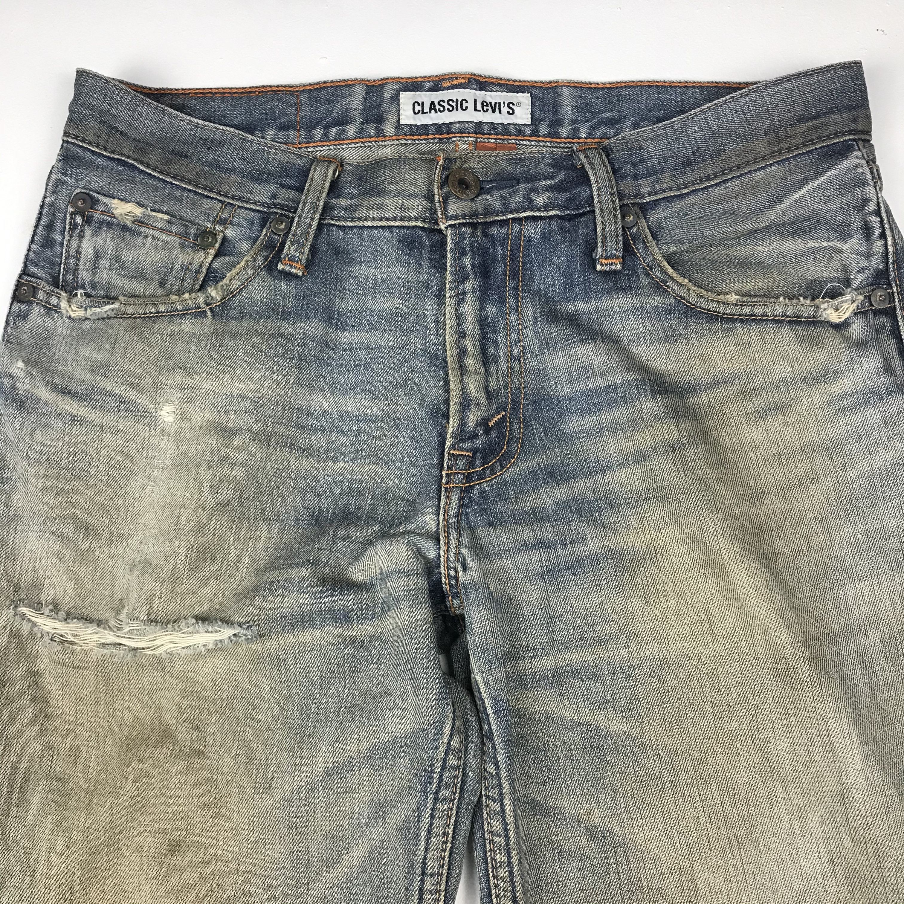 Levi's Vintage Clothing × Vintage vintage levis 502 distress denim nice design Size US 32 / EU 48 - 3 Thumbnail