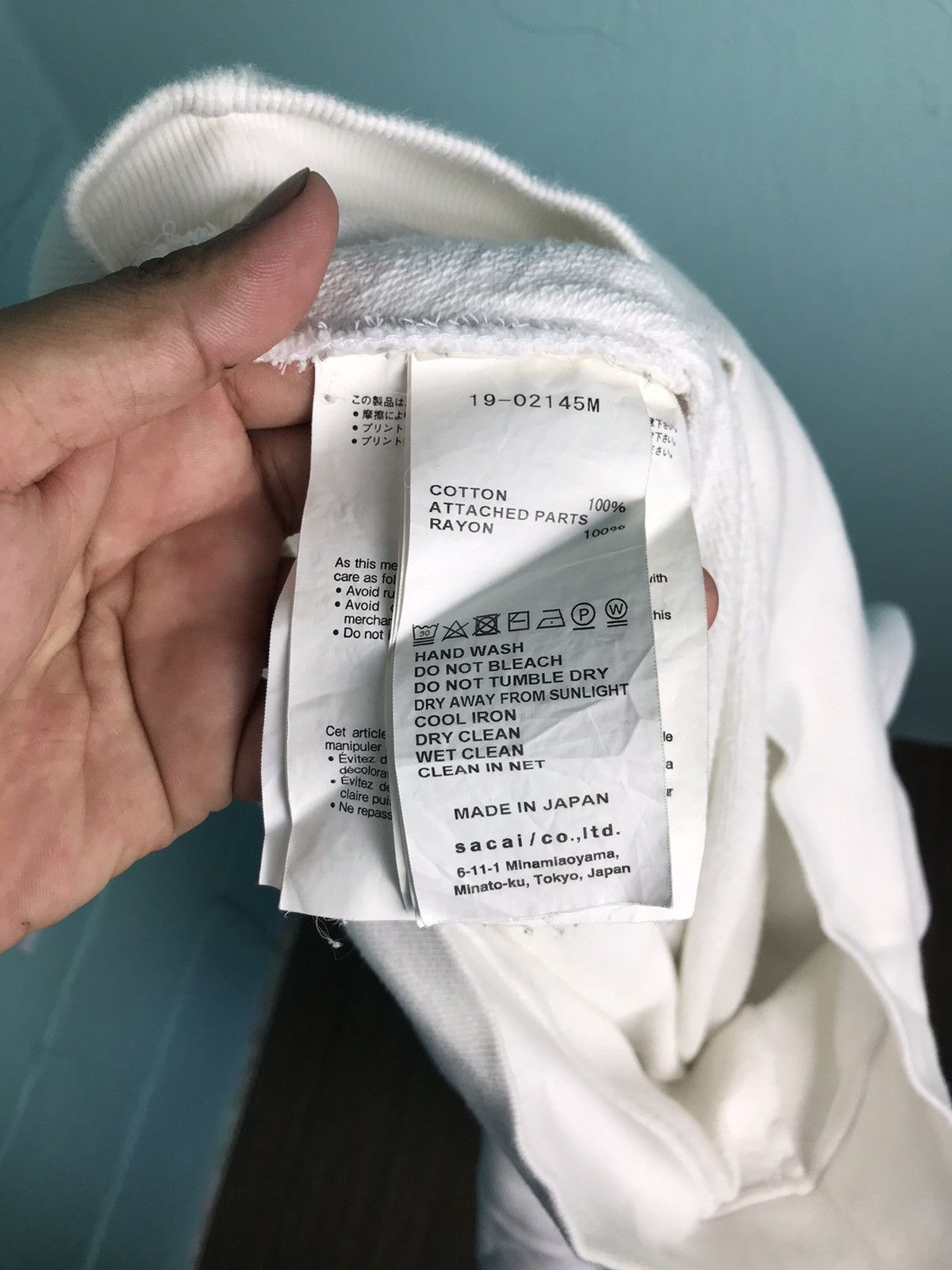 Sacai SS19 Sacai X Dr Woo Limited Edition White Hoodie Size US M / EU 48-50 / 2 - 14 Thumbnail