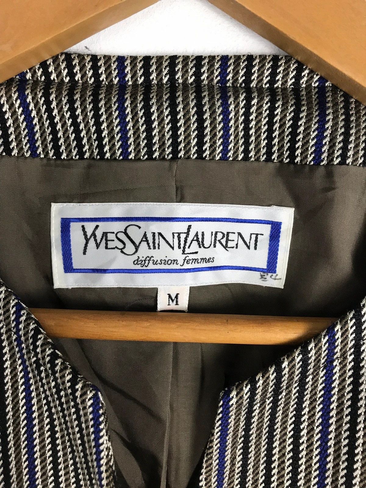 Yves Saint Laurent Yves Saint Laurent Blazer Hickory Stripe Size US S / EU 44-46 / 1 - 2 Thumbnail