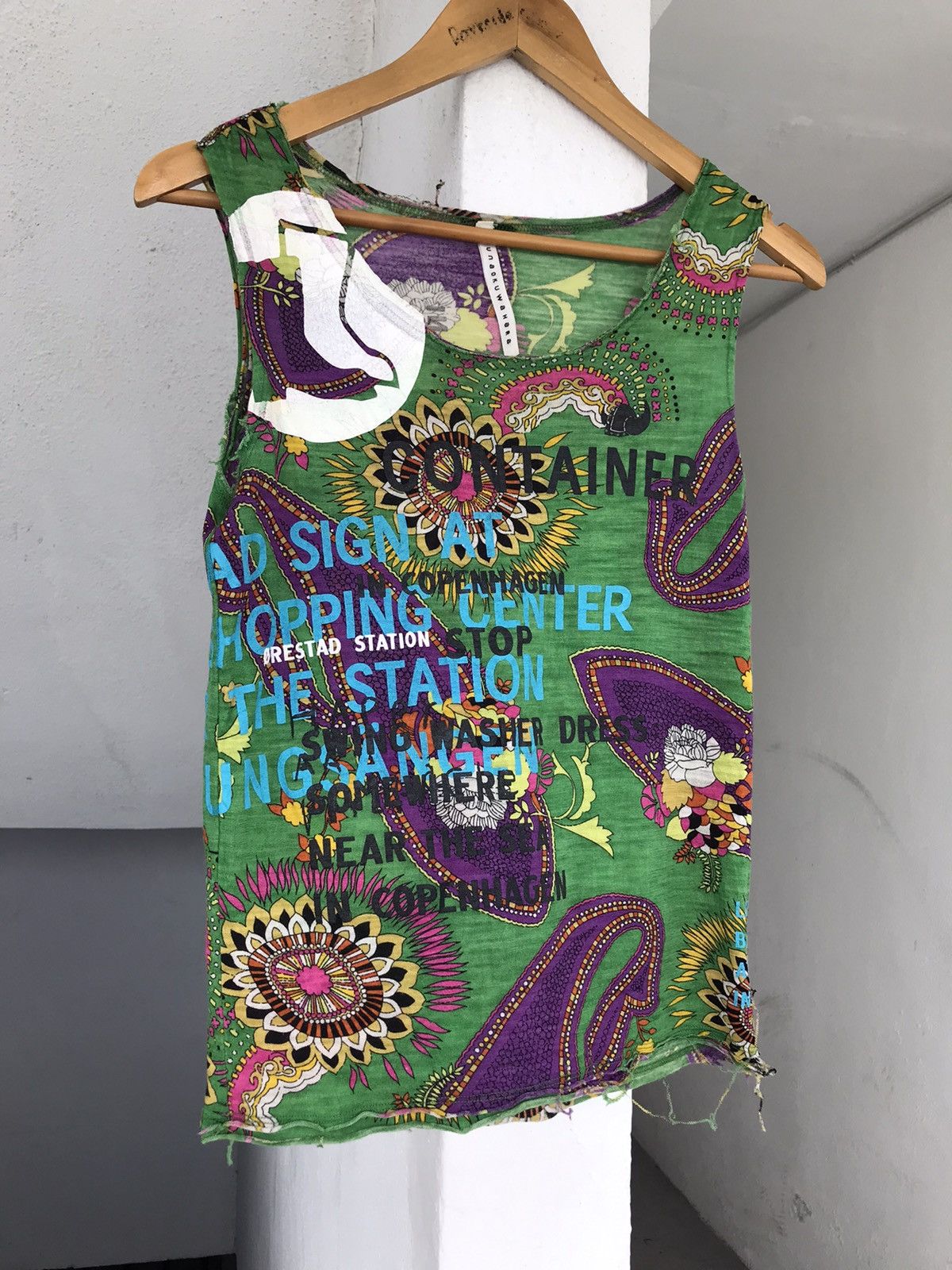 Issey Miyake Vintage Issey Miyake Sunaokuwahara Art Tank Top Size US XS / EU 42 / 0 - 3 Thumbnail