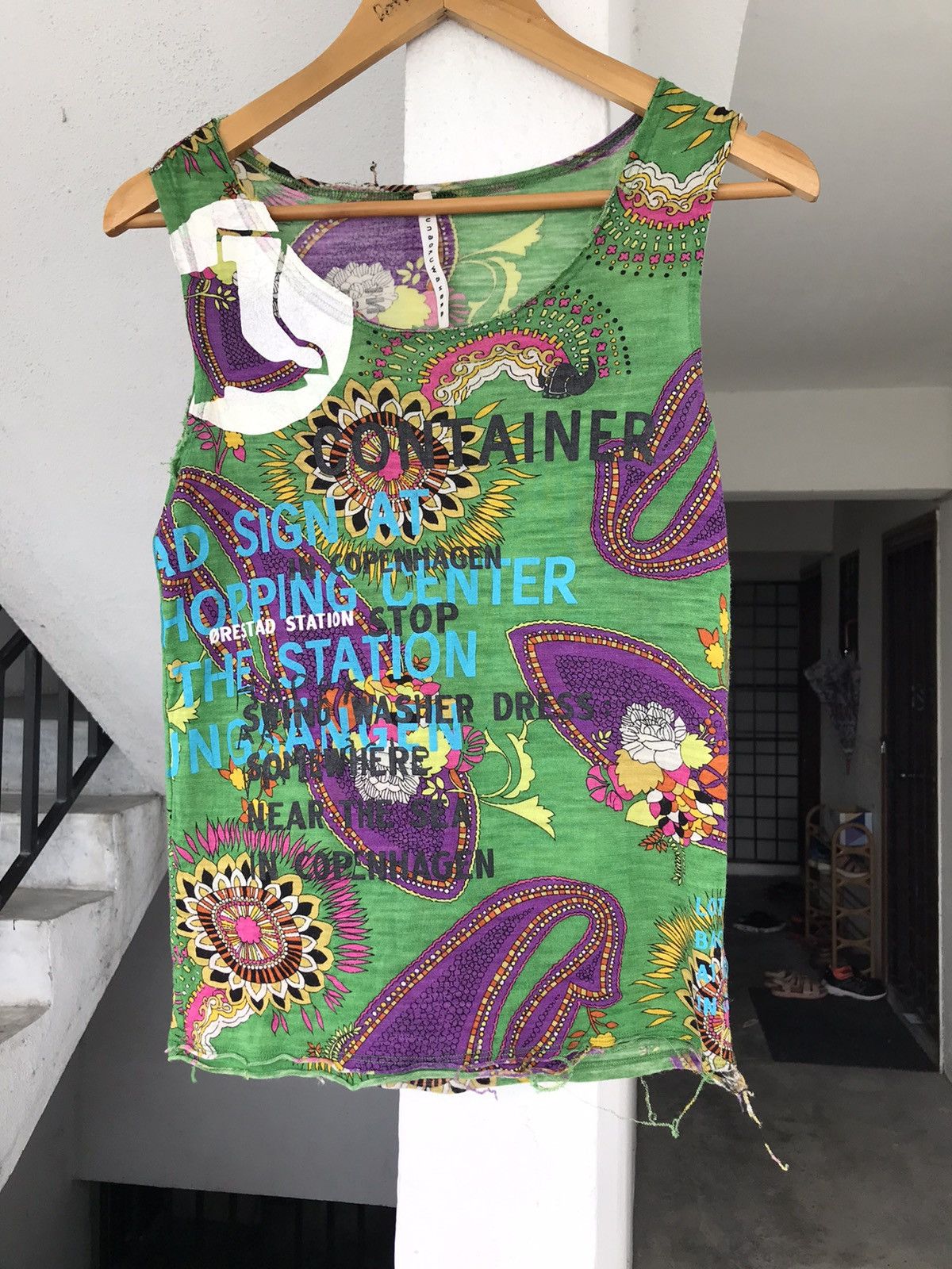 Issey Miyake Vintage Issey Miyake Sunaokuwahara Art Tank Top Size US XS / EU 42 / 0 - 4 Thumbnail