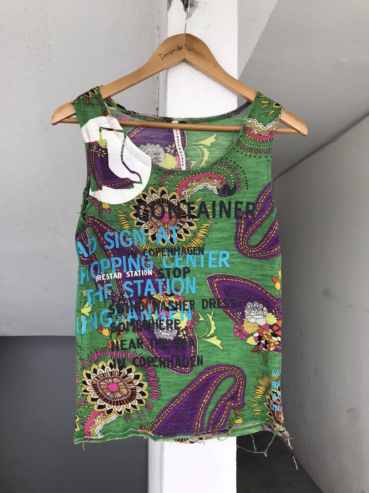 Issey Miyake Vintage Issey Miyake Sunaokuwahara Art Tank Top Size US XS / EU 42 / 0 - 2 Thumbnail