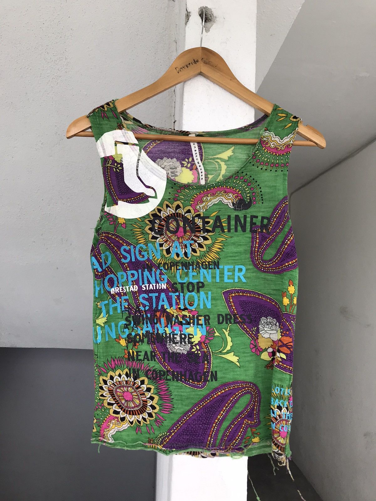 Issey Miyake Vintage Issey Miyake Sunaokuwahara Art Tank Top Size US XS / EU 42 / 0 - 1 Thumbnail