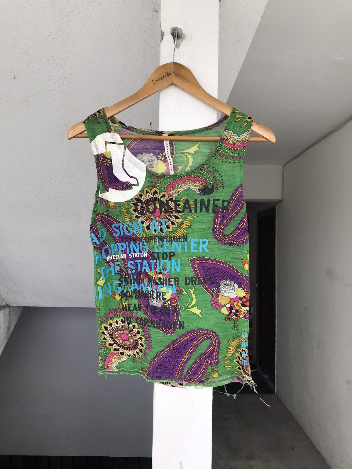 Issey Miyake Vintage Issey Miyake Sunaokuwahara Art Tank Top Size US XS / EU 42 / 0 - 5 Thumbnail
