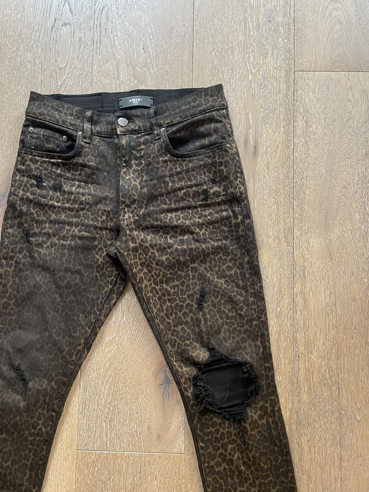 Amiri Amiri Foil Broken Leo Denim Size US 30 / EU 46 - 2 Thumbnail