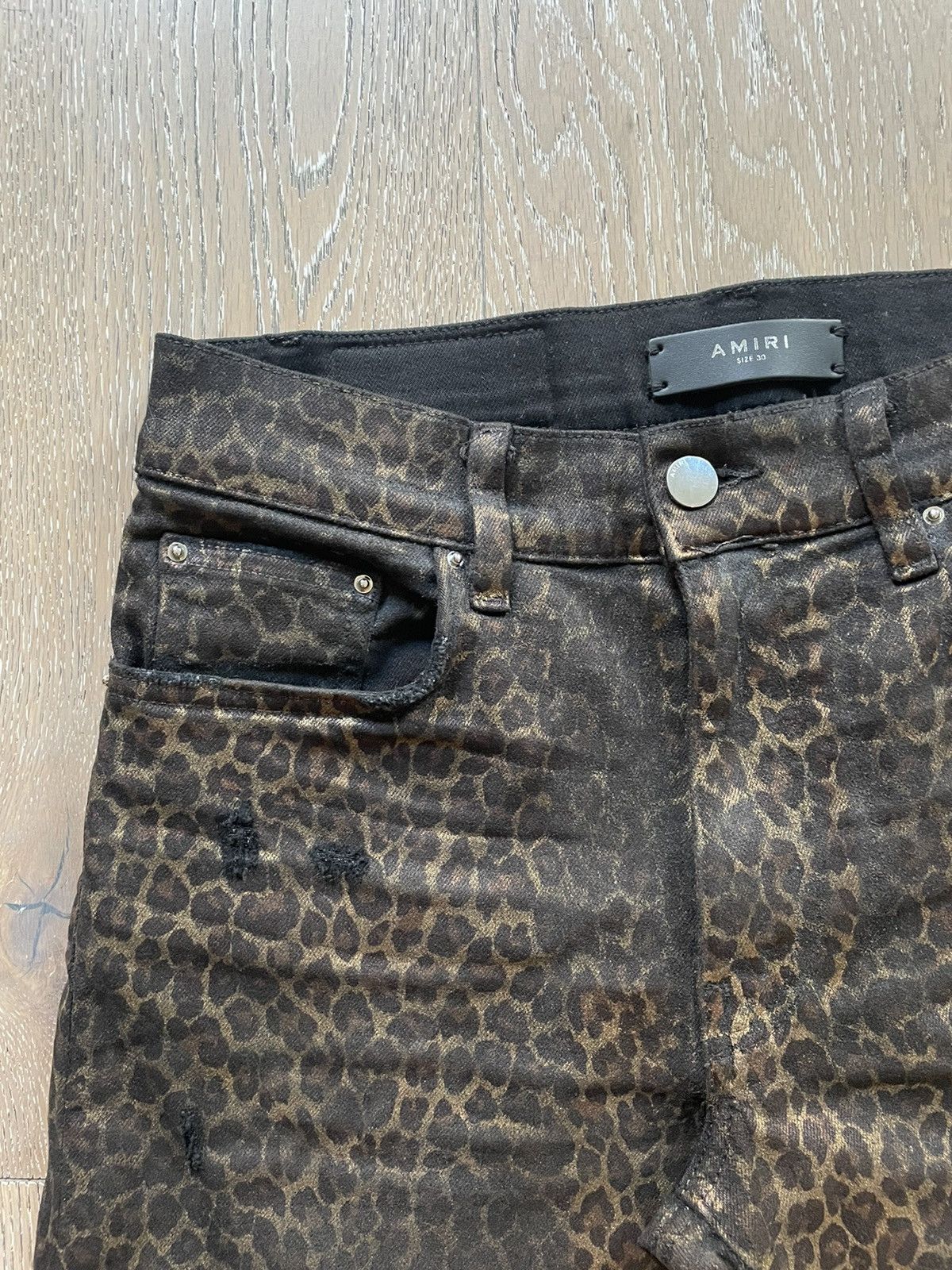Amiri Amiri Foil Broken Leo Denim Size US 30 / EU 46 - 4 Thumbnail