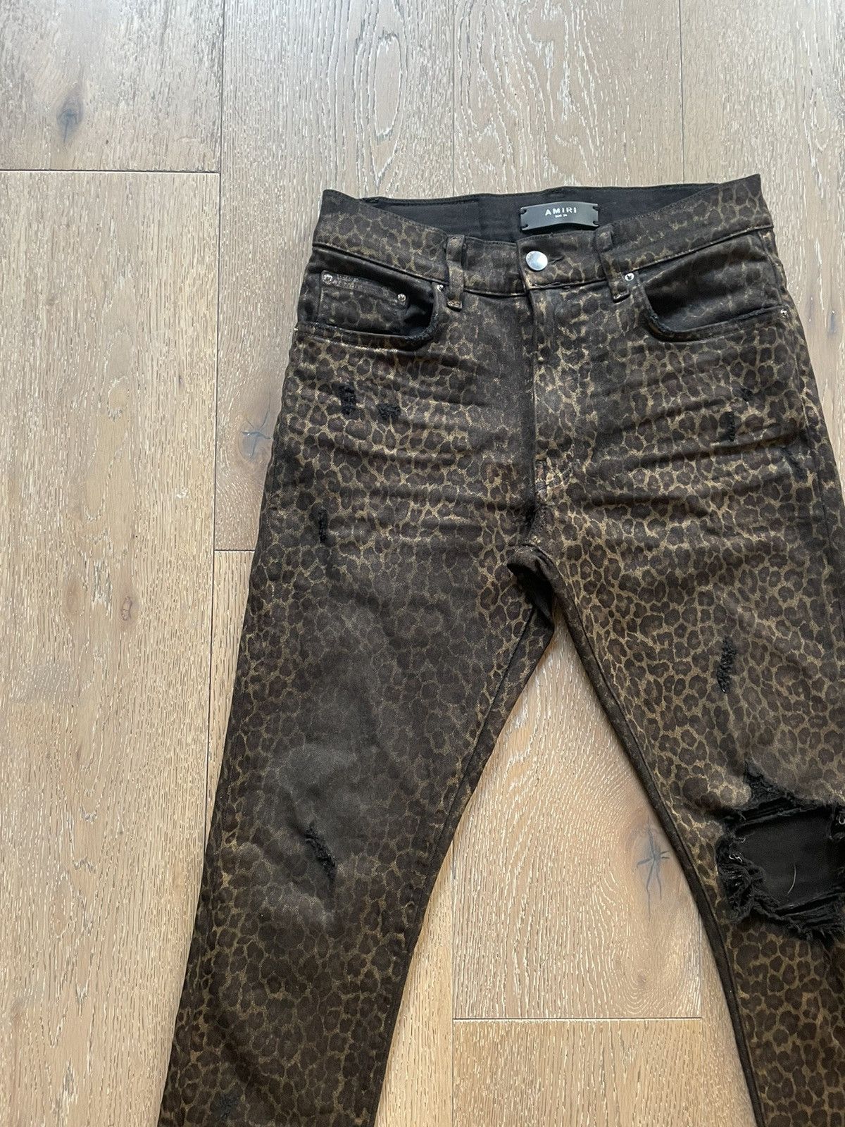 Amiri Amiri Foil Broken Leo Denim Size US 30 / EU 46 - 3 Thumbnail