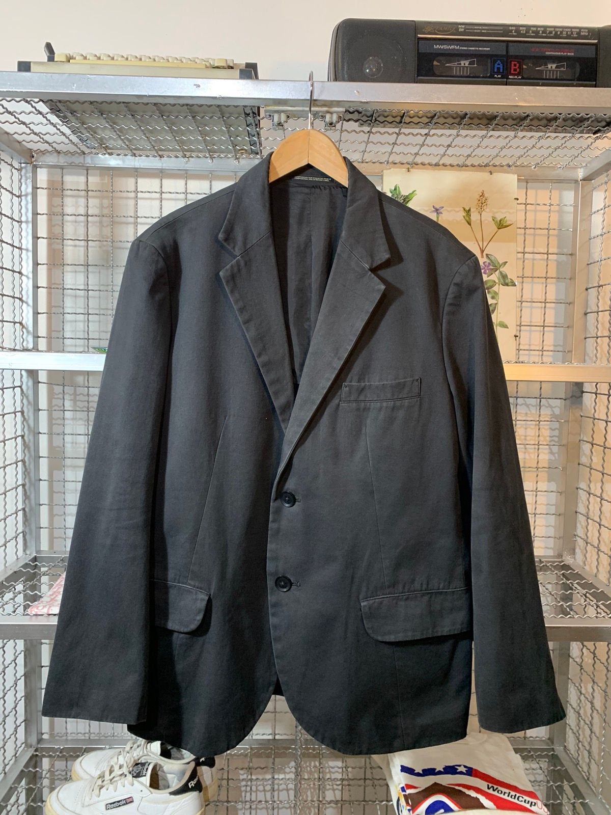 Pre-owned Yohji Yamamoto Pour Homme Blazer Jacket In Black