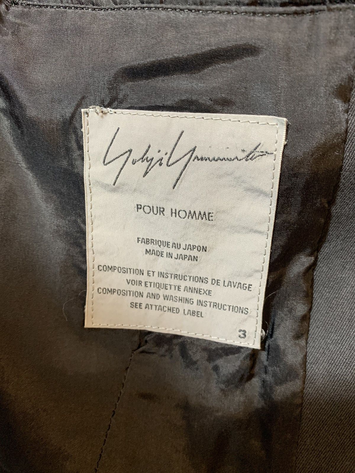 Yohji Yamamoto Yohji Yamamoto Pour Homme Blazer Jacket Size 40R - 14 Thumbnail