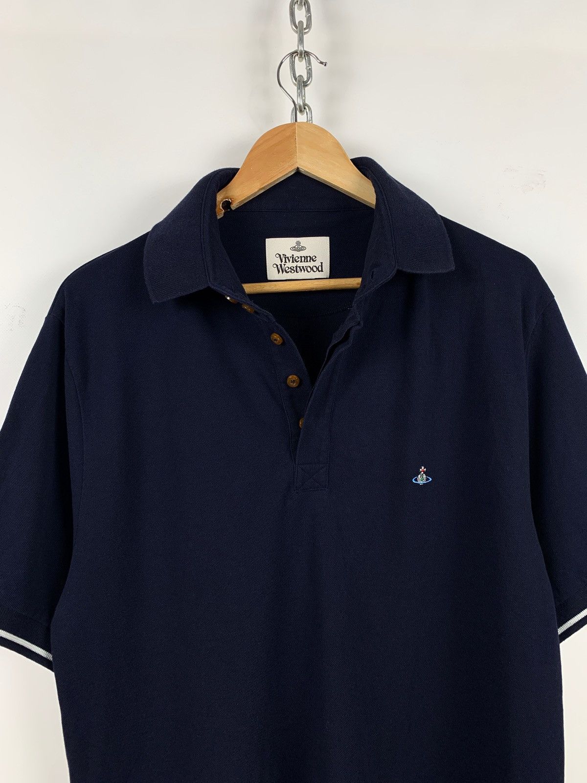 Vivienne Westwood Vivienne Westwood Navy Polo T-Shirt Size US XL / EU 56 / 4 - 7 Thumbnail