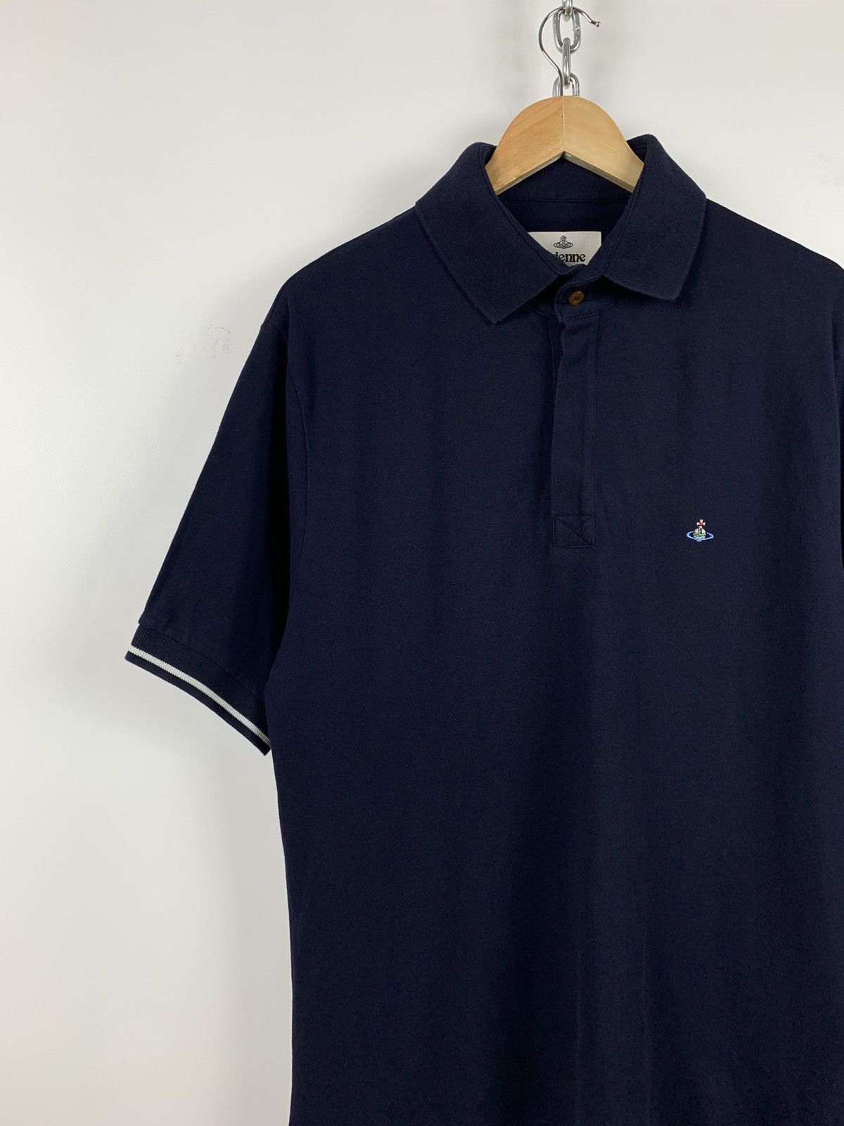 Vivienne Westwood Vivienne Westwood Navy Polo T-Shirt Size US XL / EU 56 / 4 - 4 Thumbnail
