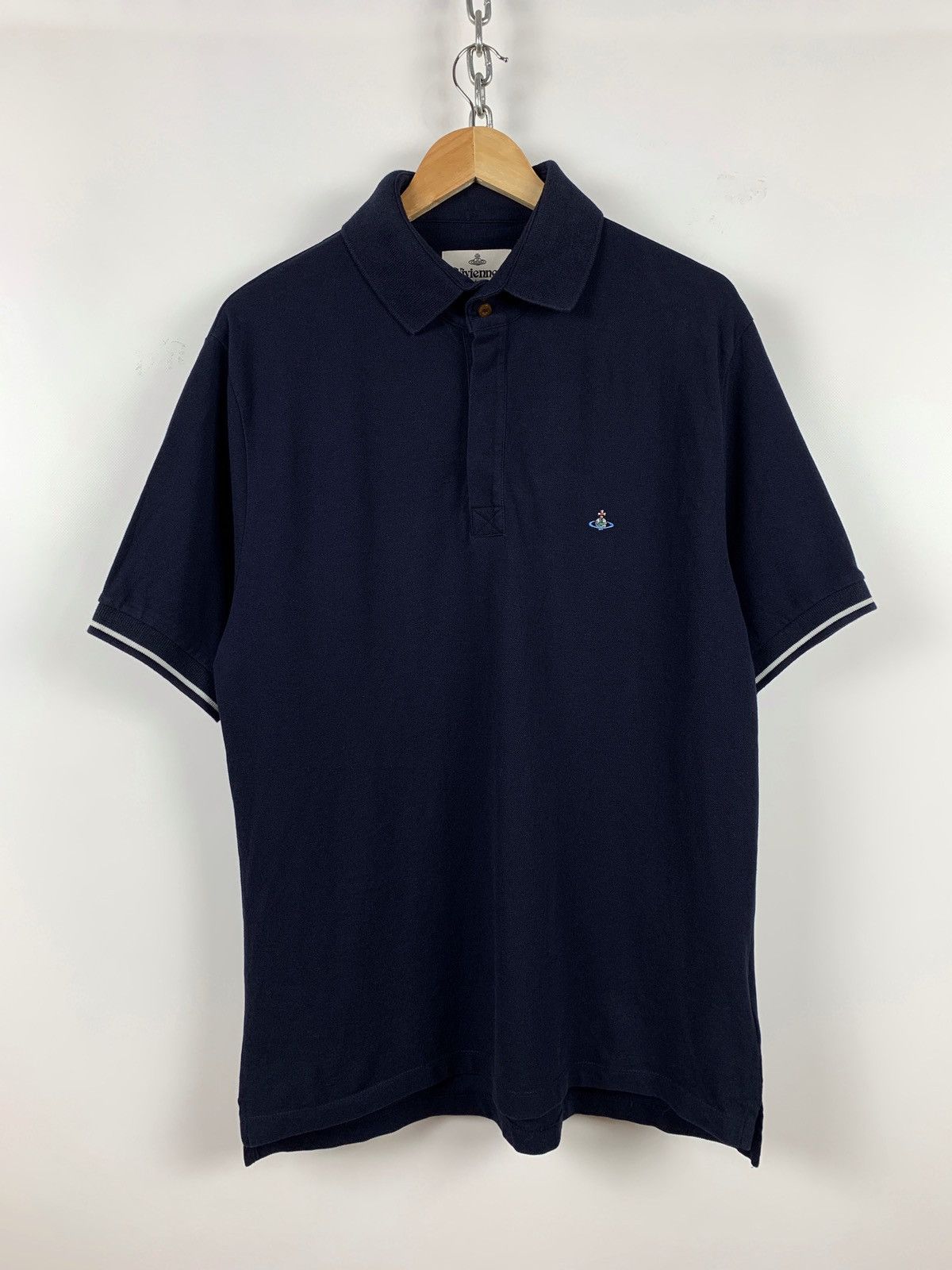 Vivienne Westwood Vivienne Westwood Navy Polo T-Shirt Size US XL / EU 56 / 4 - 1 Thumbnail