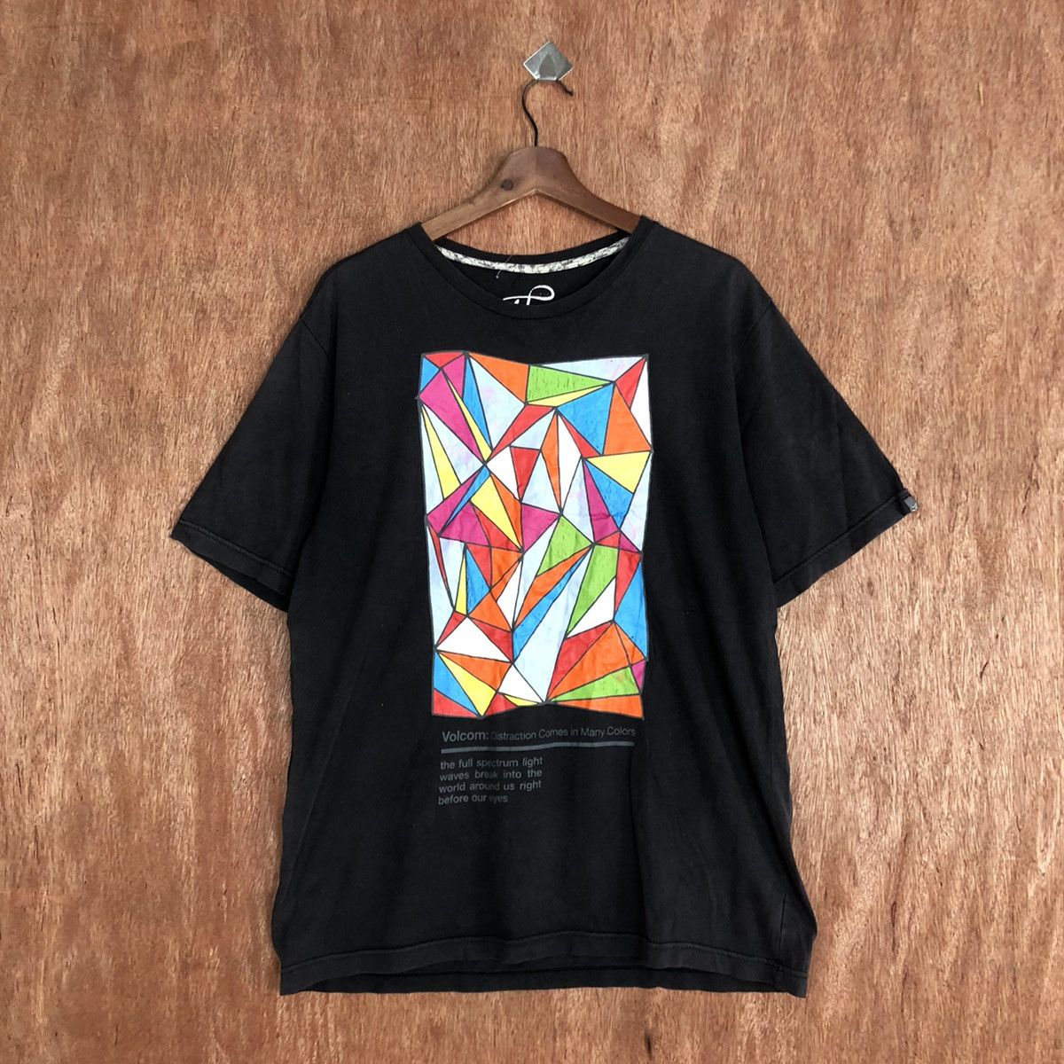 image of Skategang x Volcom Stone Skate Short Sleeve Tshirt 1450 in Black, Men's (Size Medium)