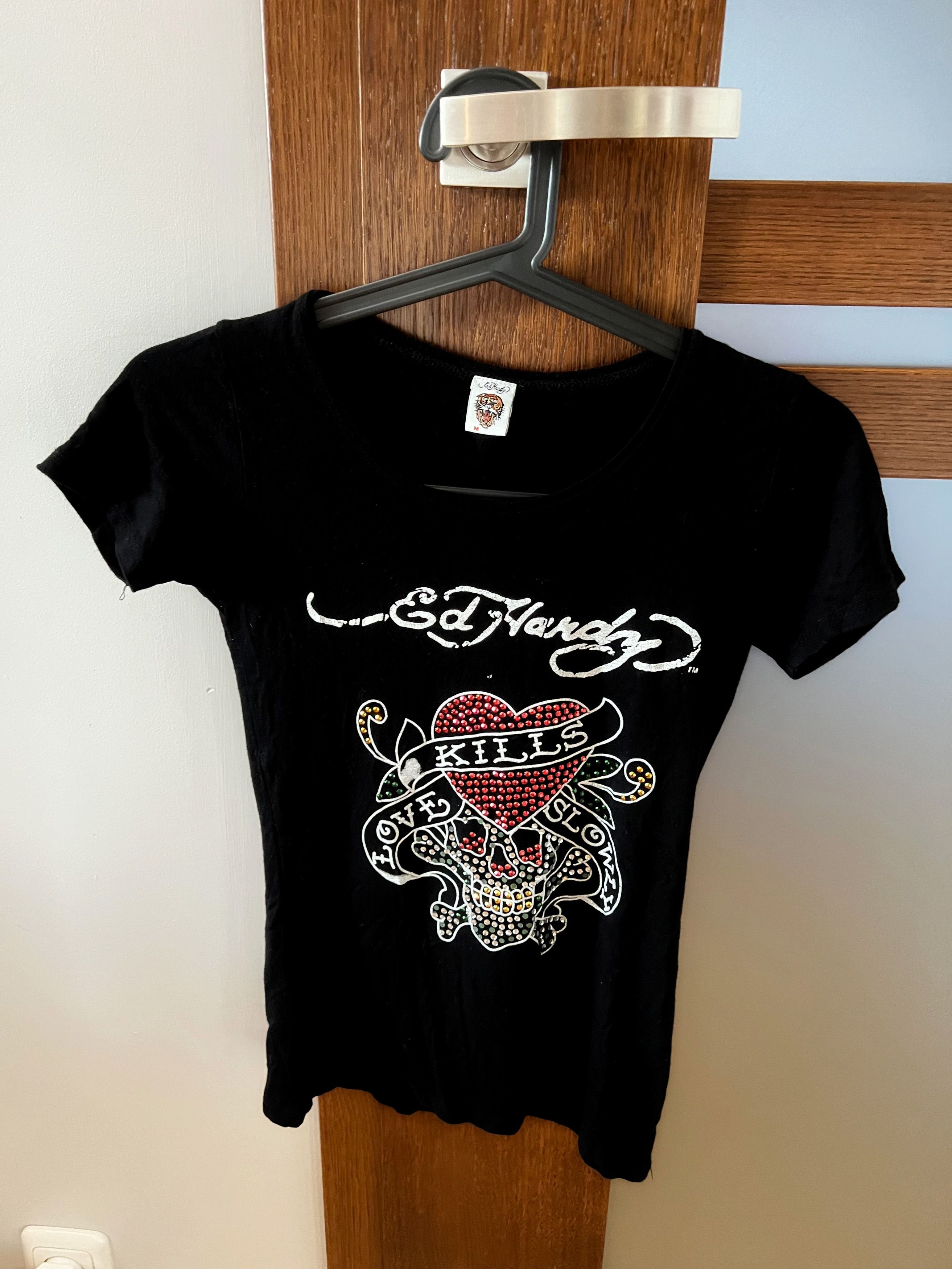 Ed Hardy Vintage Ed Hardy Spellout Logo Skull Crystal Glitter M Size M / US 6-8 / IT 42-44 - 1 Thumbnail
