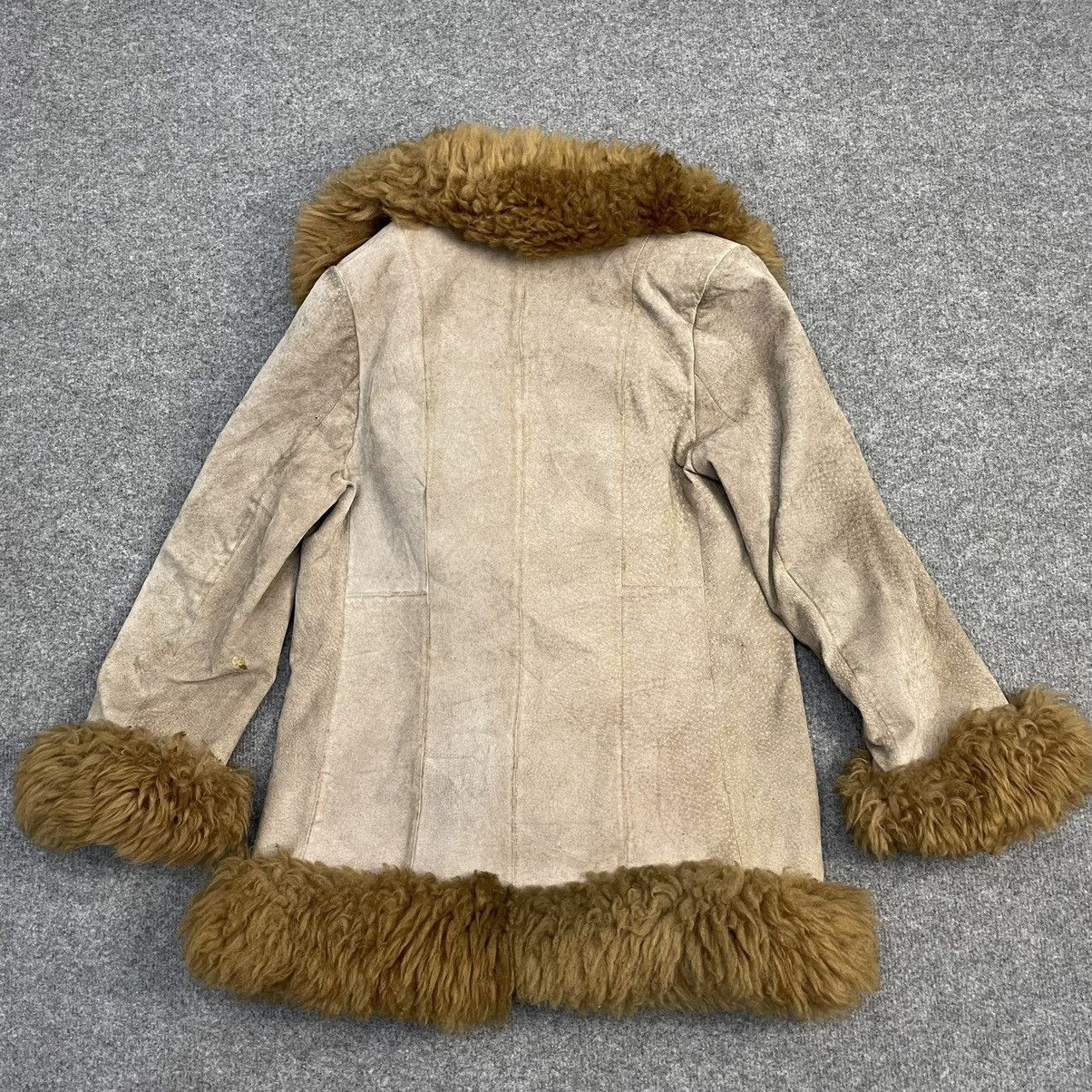 Japanese Brand × Vintage Vintage Japanese Sacm Dee Suede Leather Sherpa Jacket Size US M / EU 48-50 / 2 - 2 Thumbnail