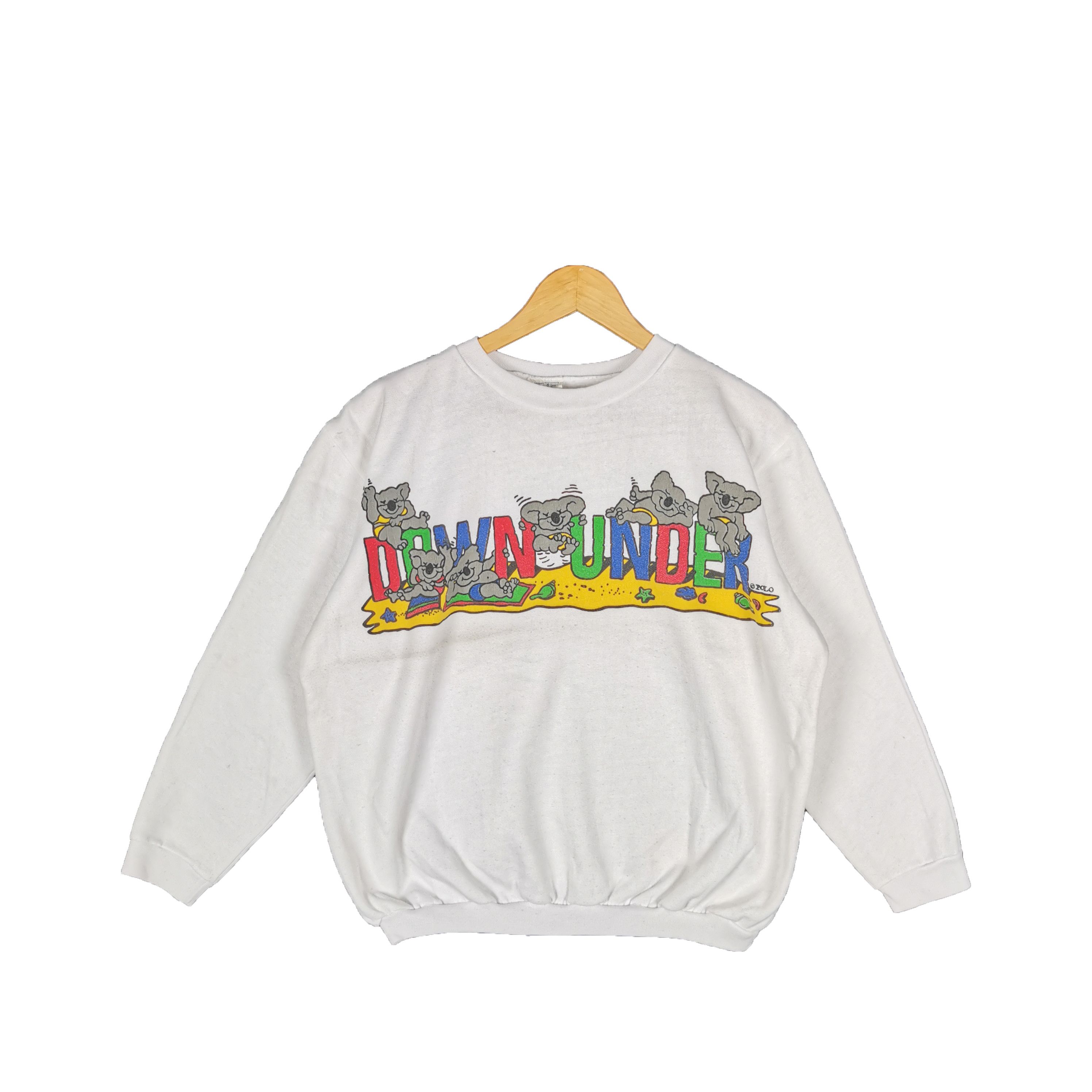 Vintage Vintage Polo Sweatshirt Jumper Down Under Koala Bear Size US L / EU 52-54 / 3 - 1 Thumbnail