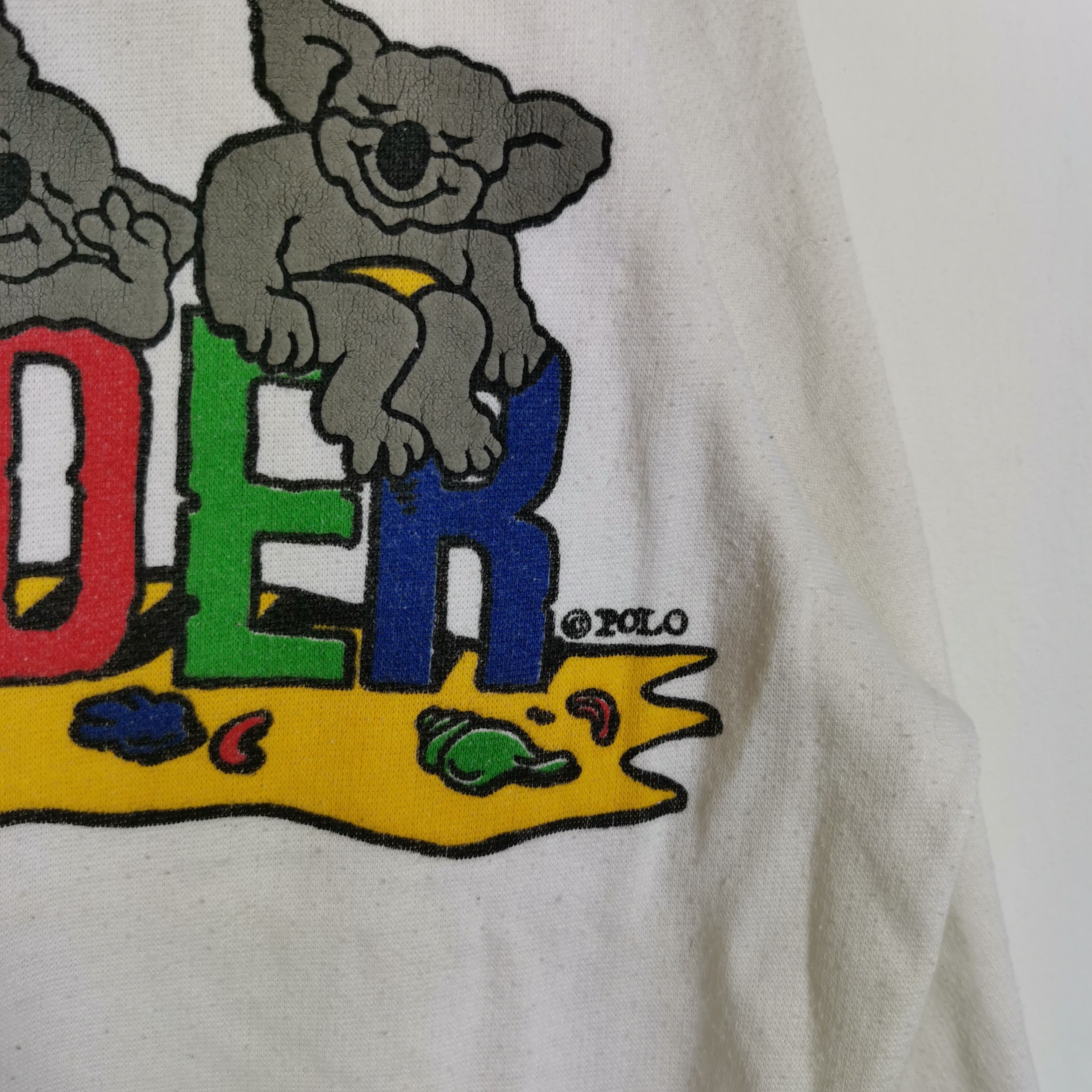 Vintage Vintage Polo Sweatshirt Jumper Down Under Koala Bear Size US L / EU 52-54 / 3 - 4 Thumbnail
