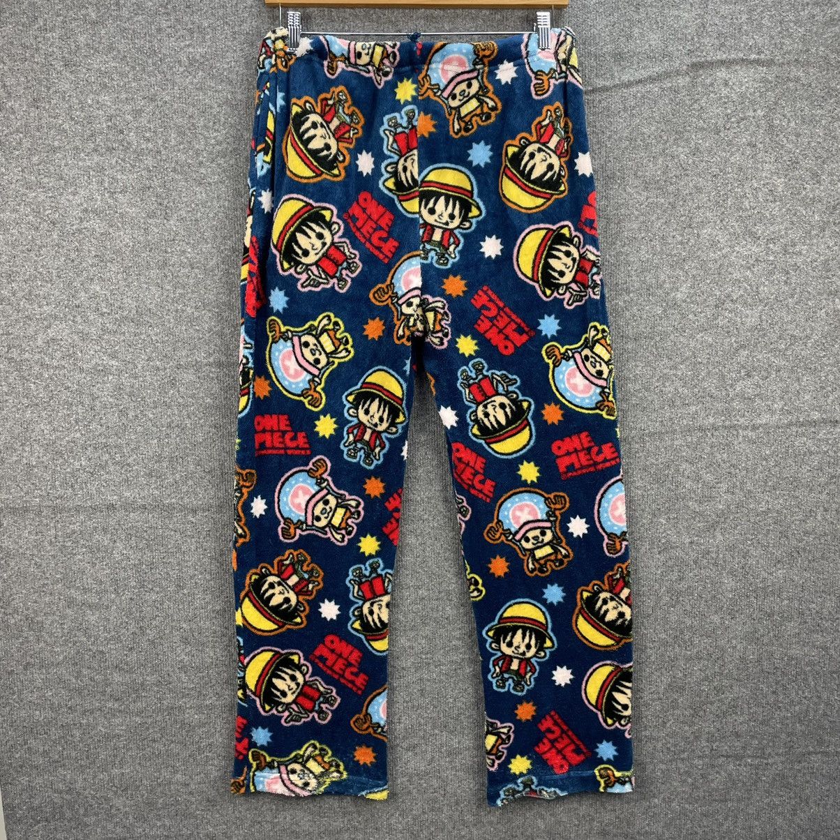 Cartoon Network × Japanese Brand × One Piece One Piece Fleece Pants Fullprint Multicolour Size US 32 / EU 48 - 1 Thumbnail