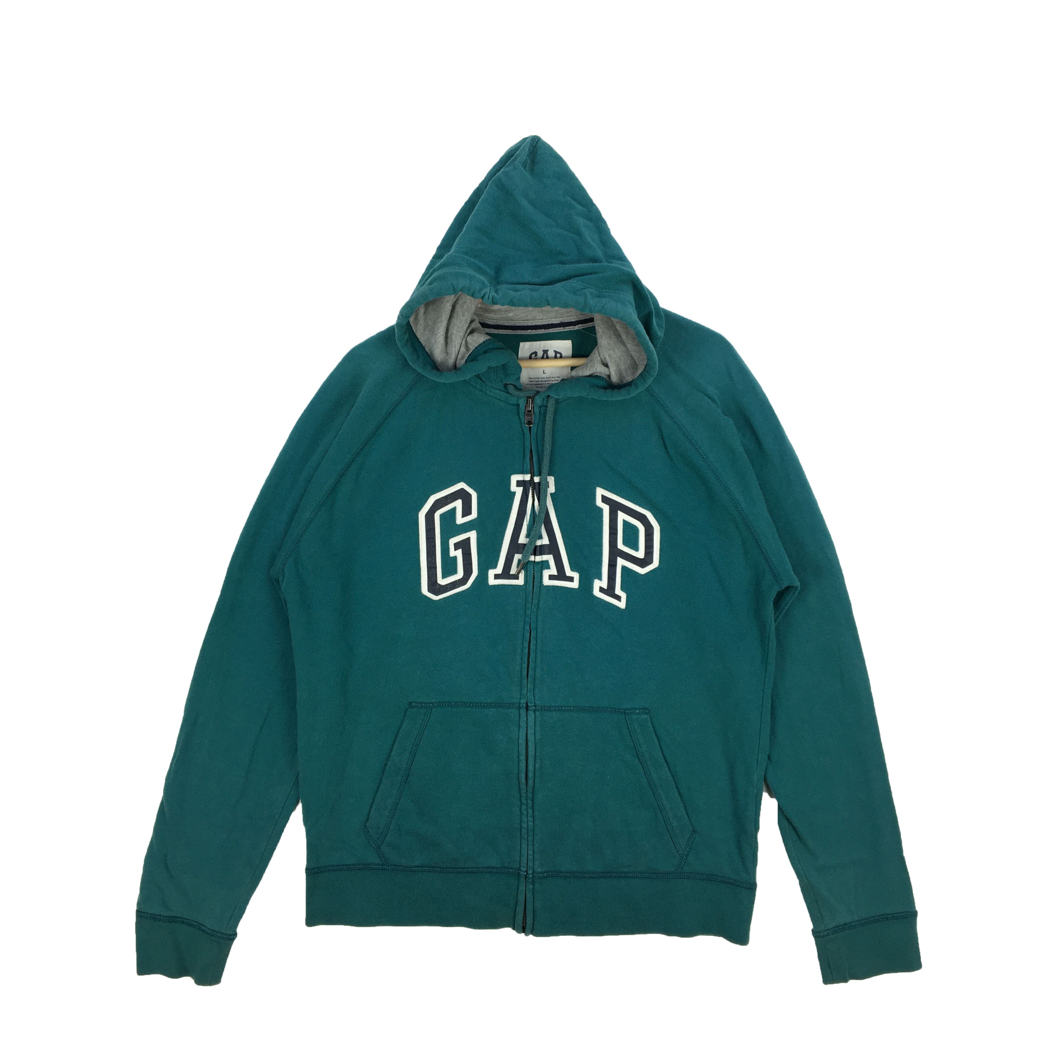 Gap × Vintage GAP Sweatshirt Hoodie Sweater Spell Out Pullover Size US L / EU 52-54 / 3 - 1 Thumbnail
