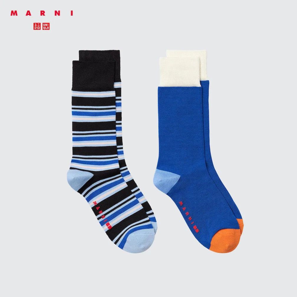 Uniqlo NEW Marni x Uniqlo Heattech Socks 2pk