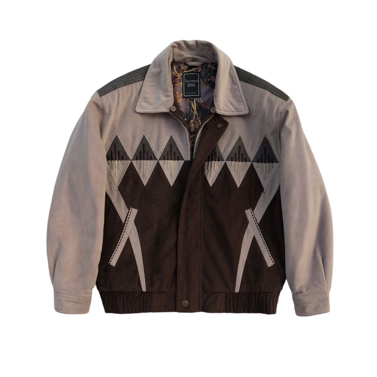 Vintage Vintage Tauzend Velvet Navajo Bomber Jacket Size US M / EU 48-50 / 2 - 9 Thumbnail