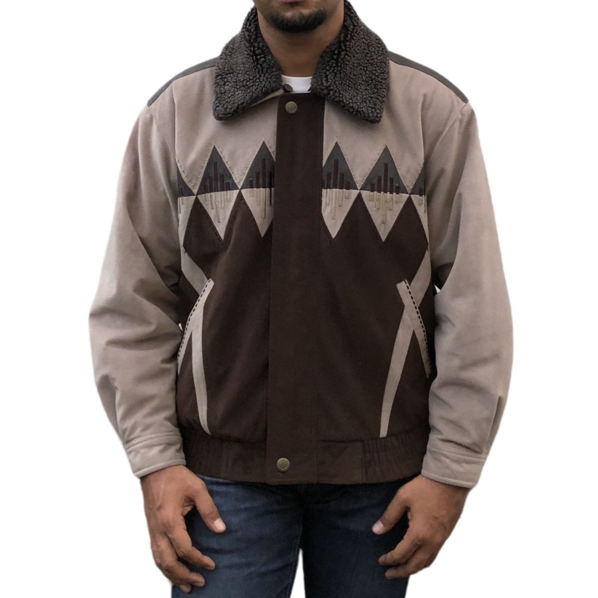 Vintage Vintage Tauzend Velvet Navajo Bomber Jacket Size US M / EU 48-50 / 2 - 4 Thumbnail