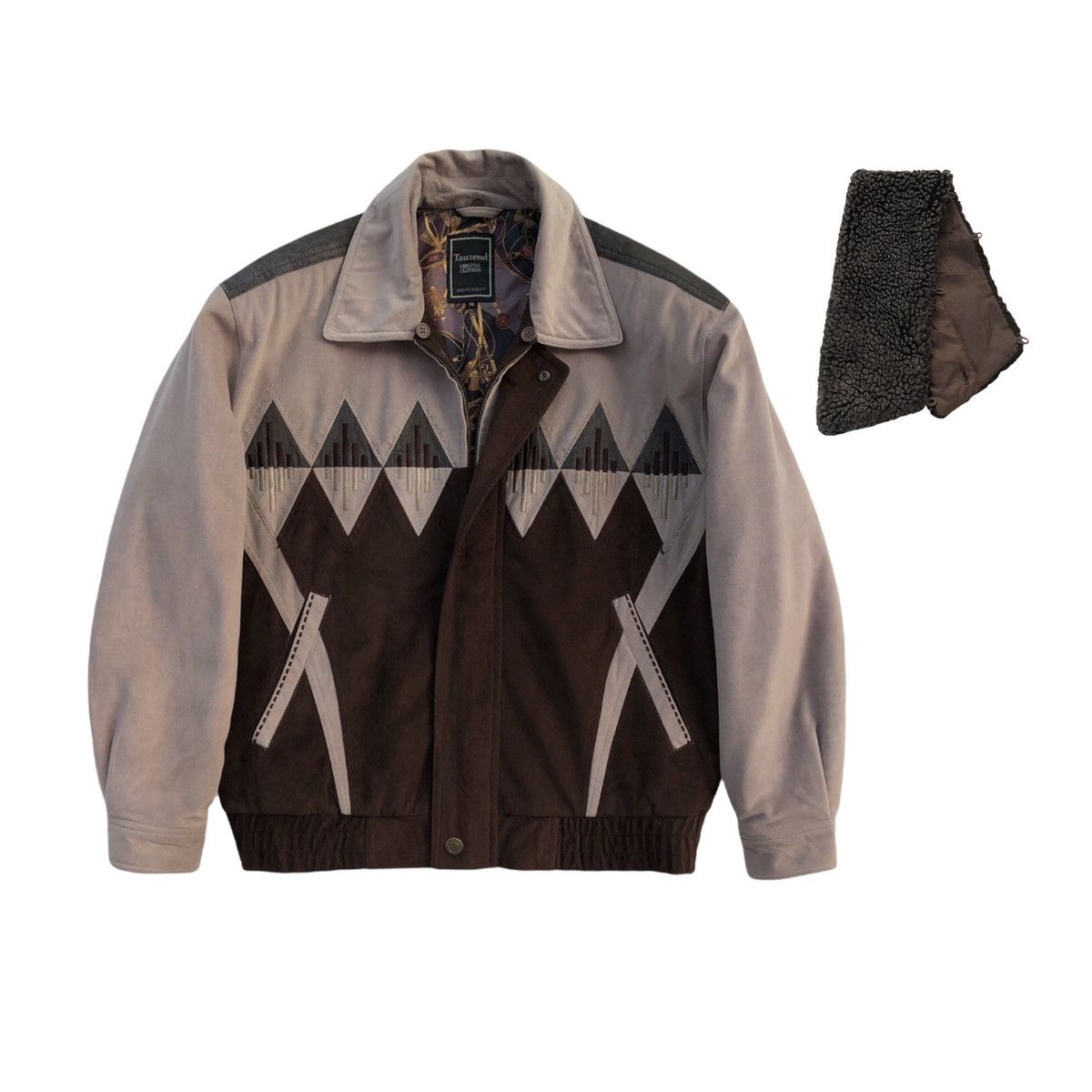 Vintage Vintage Tauzend Velvet Navajo Bomber Jacket Size US M / EU 48-50 / 2 - 10 Thumbnail