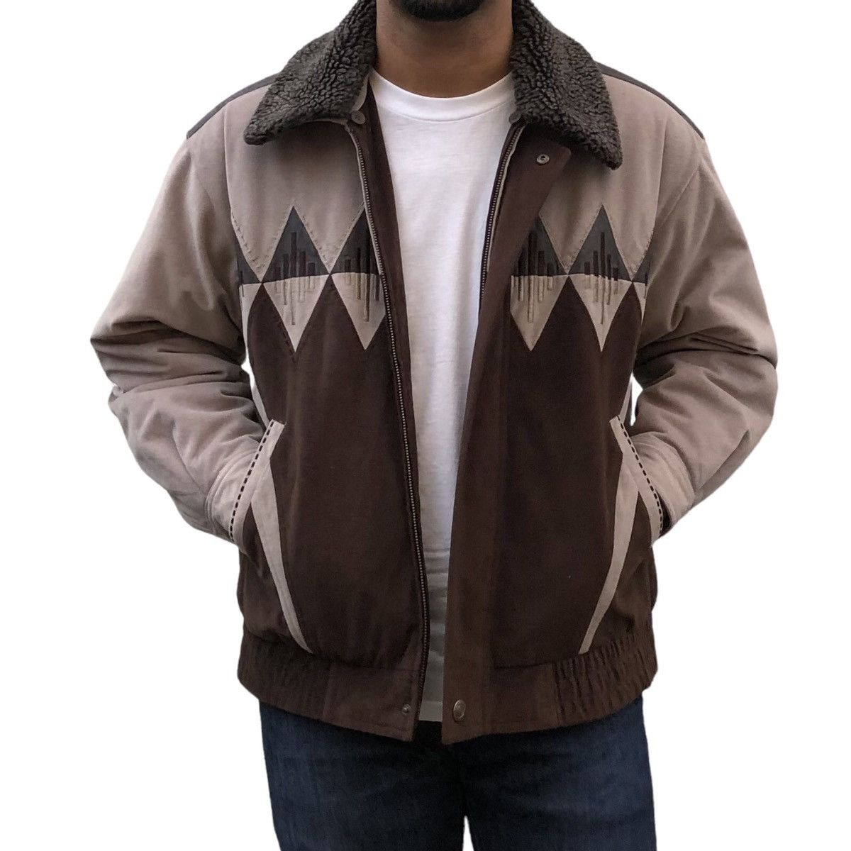 Vintage Vintage Tauzend Velvet Navajo Bomber Jacket Size US M / EU 48-50 / 2 - 3 Thumbnail