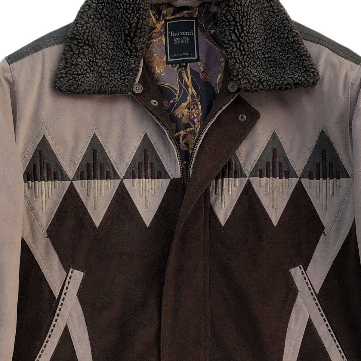 Vintage Vintage Tauzend Velvet Navajo Bomber Jacket Size US M / EU 48-50 / 2 - 11 Thumbnail