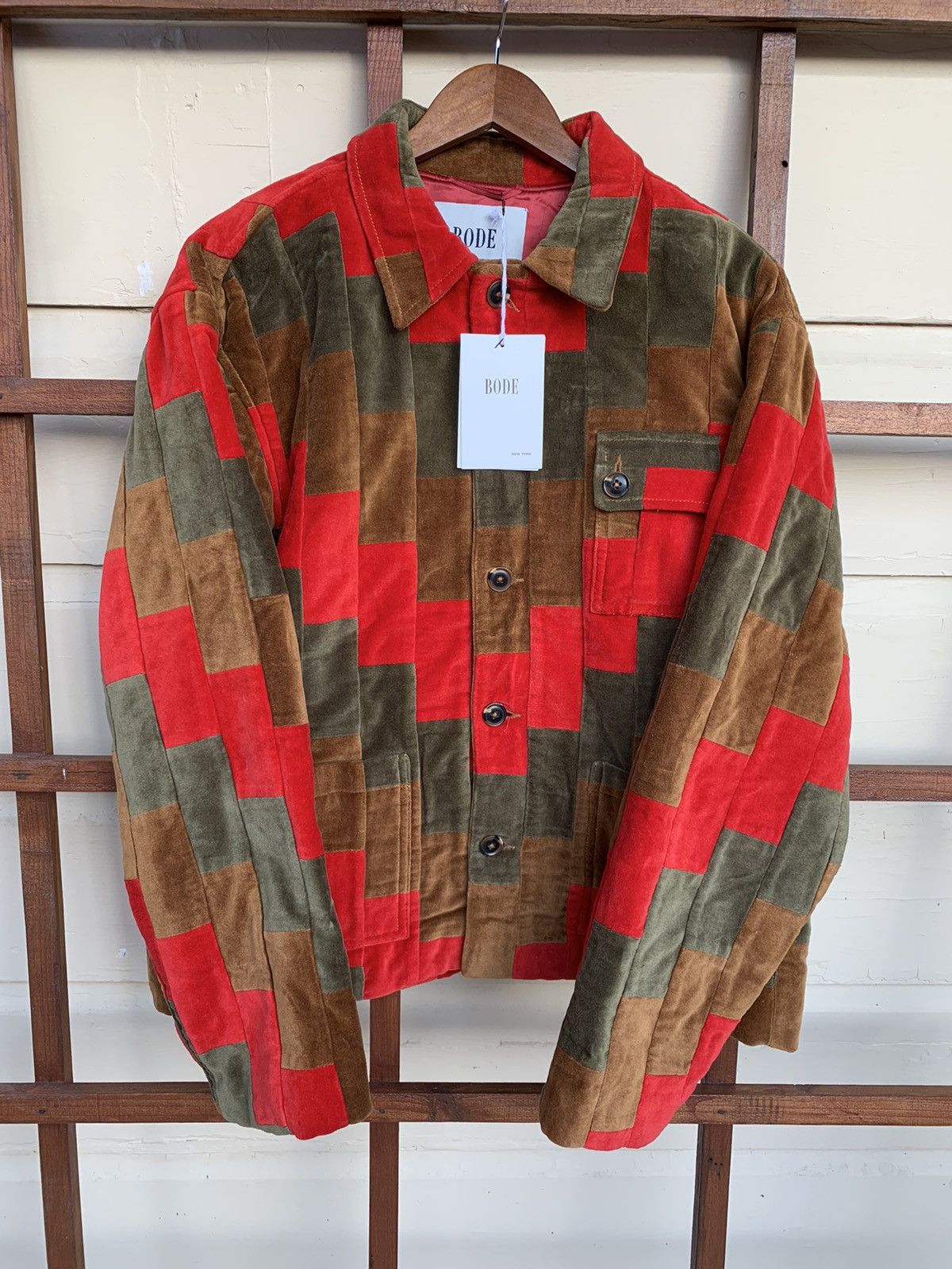 Bode RARE GRAIL Bode patch textile jacket Size US XL / EU 56 / 4 - 1 Thumbnail